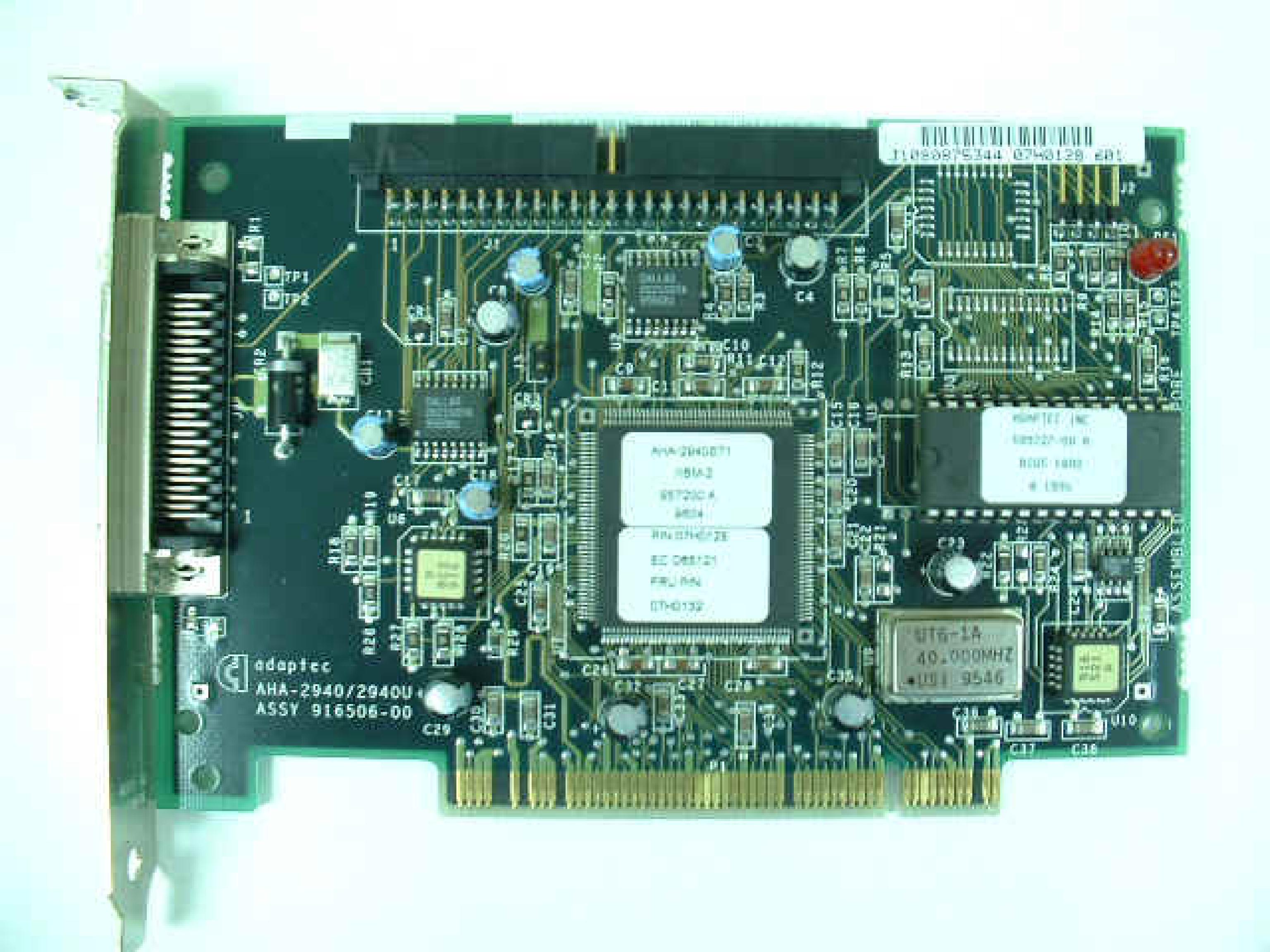 IBM 07H0132 PCI SCSI ADAPTER MFG BY ADAPTEC (2940)