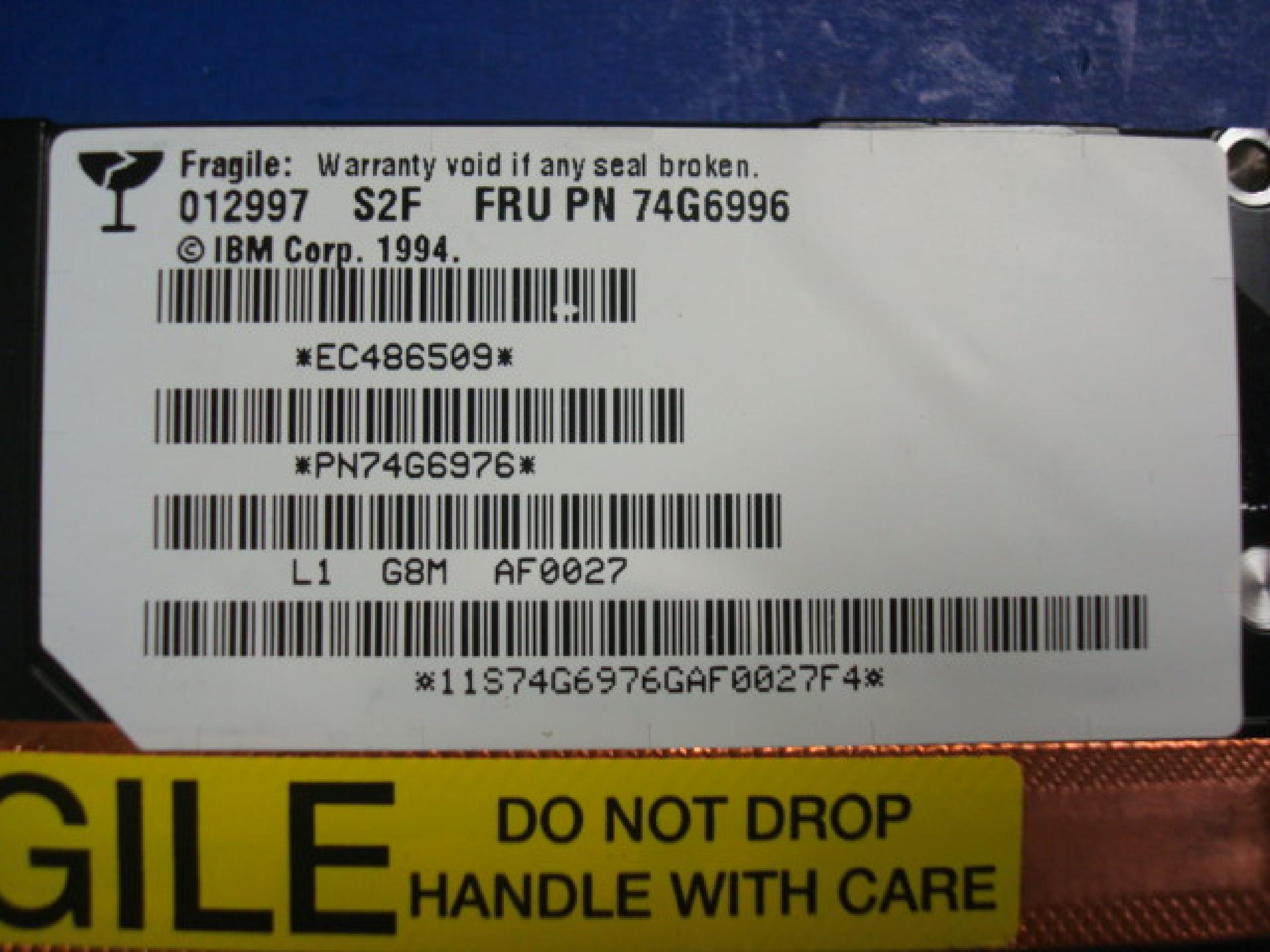 IBM 74G6996 2.1GB SCSI 50 PIN NARROW ULTRA