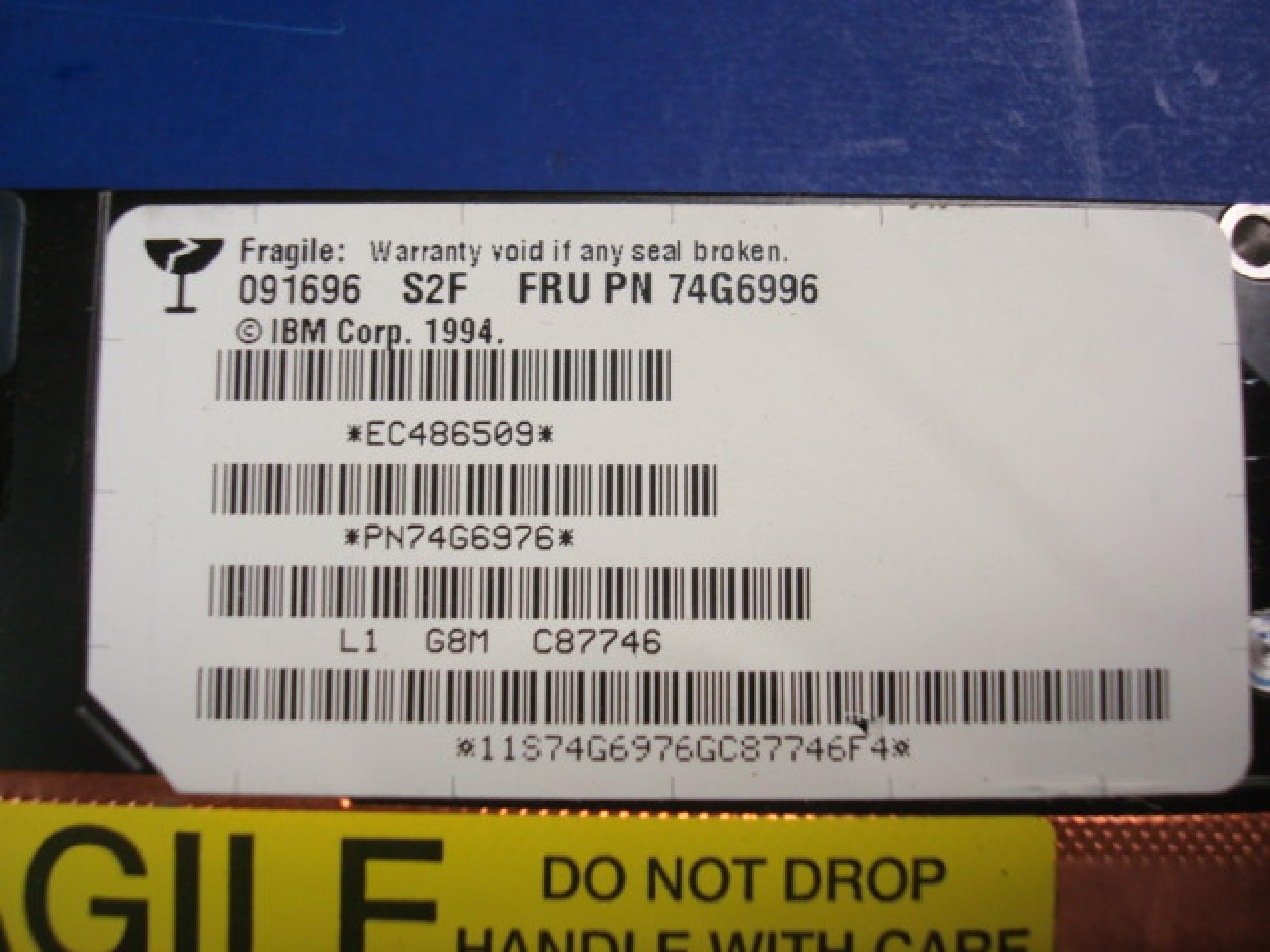 IBM 74G6996 2.1GB SCSI 50 PIN NARROW ULTRA