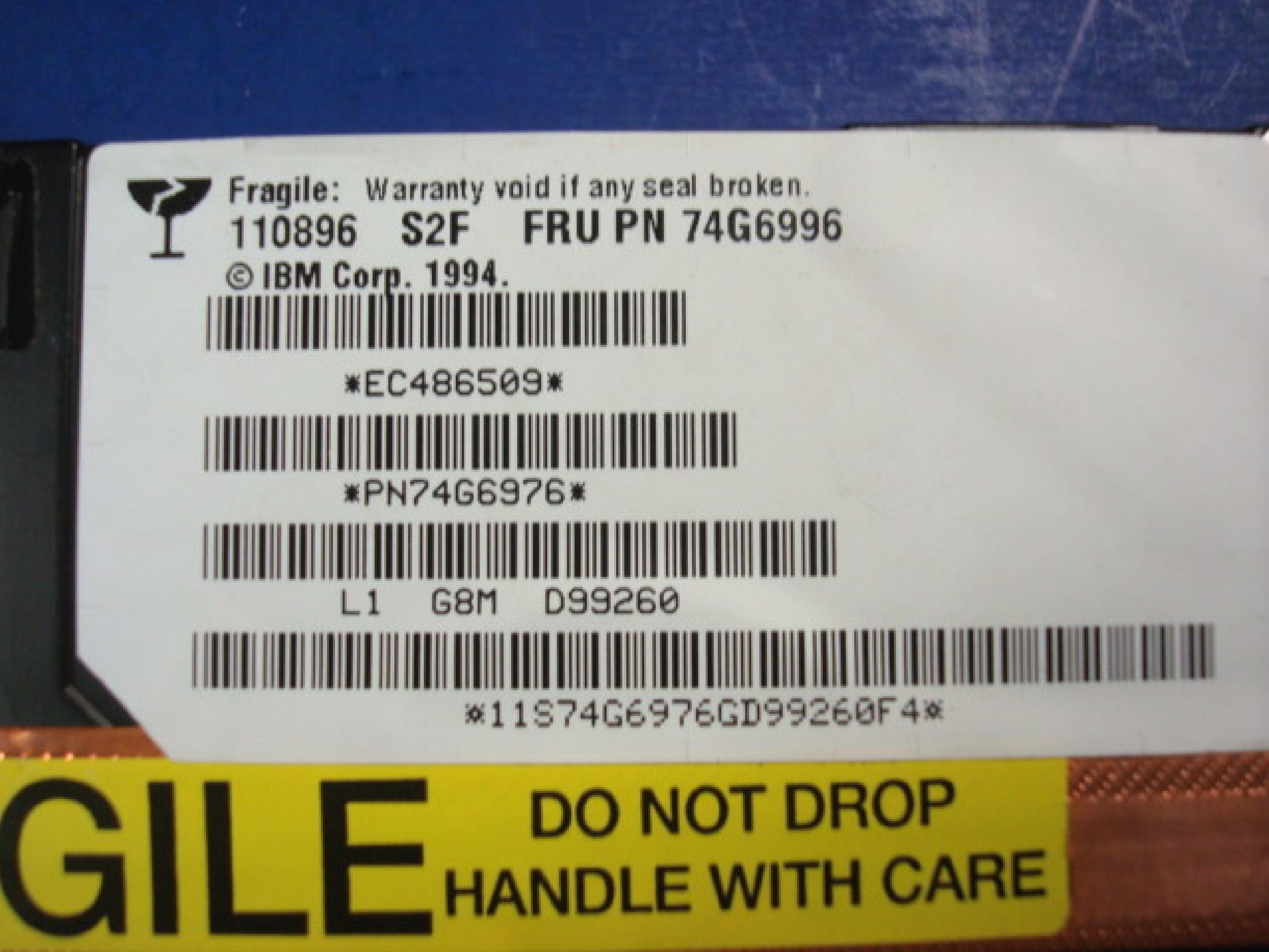 IBM 74G6976 2.1GB SCSI 50 PIN NARROW ULTRA