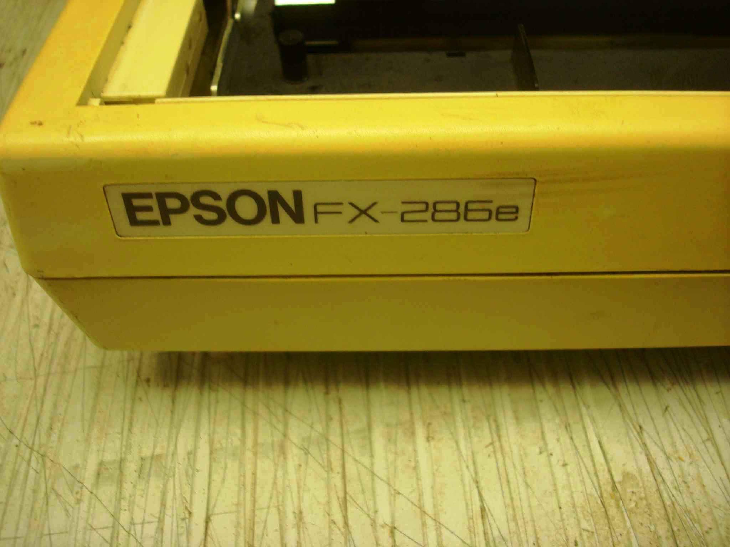 EPSON FX-286E WIDE CARRIAGE DOT MATRIX, NO TOP PLASTIC, GRADE B CONDITION