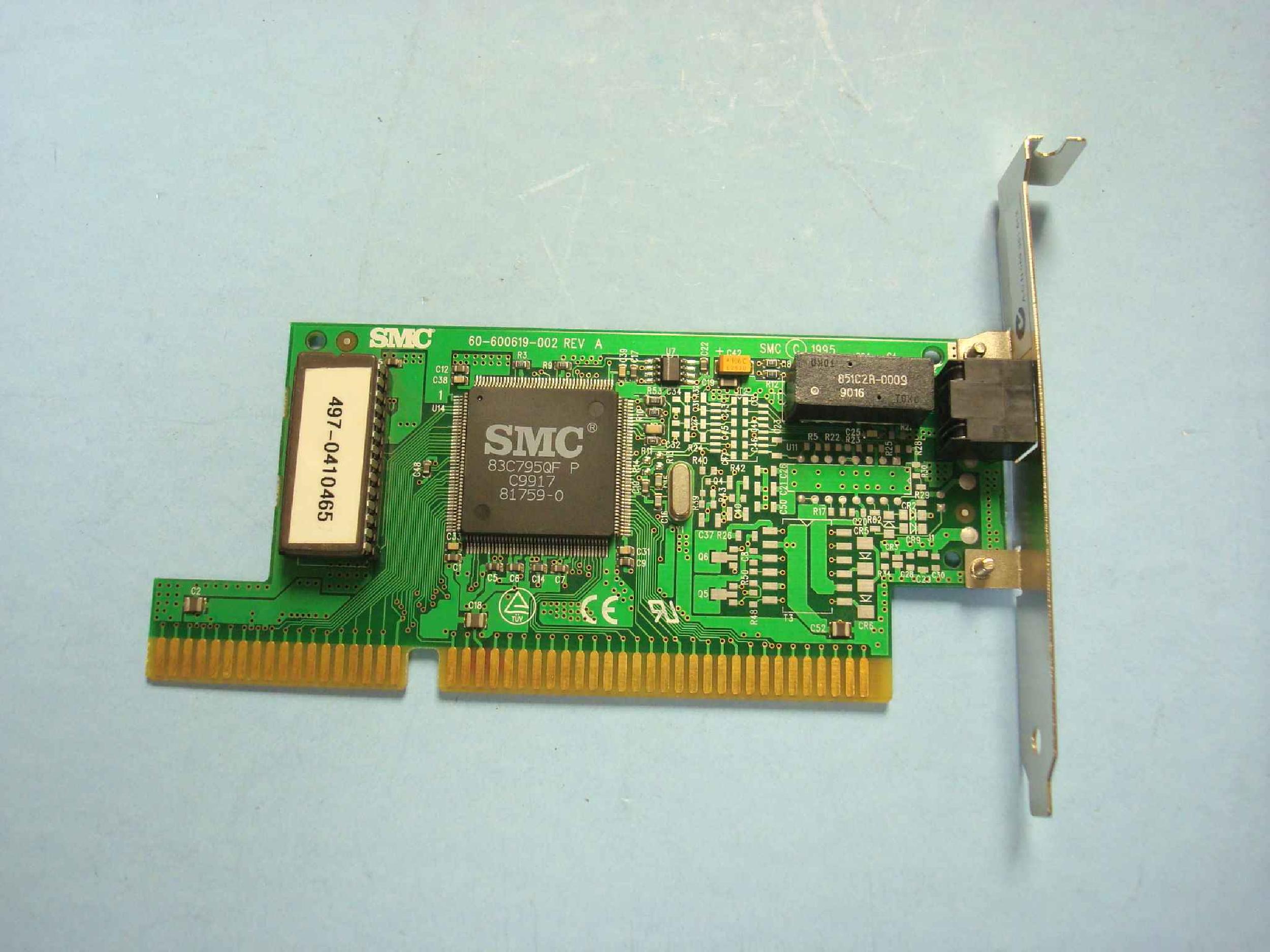 SMC / STANDARD MICROSYSTEMS CORPORATION 83C795QF P ISA 10BASE-T RJ45 ETHERNET