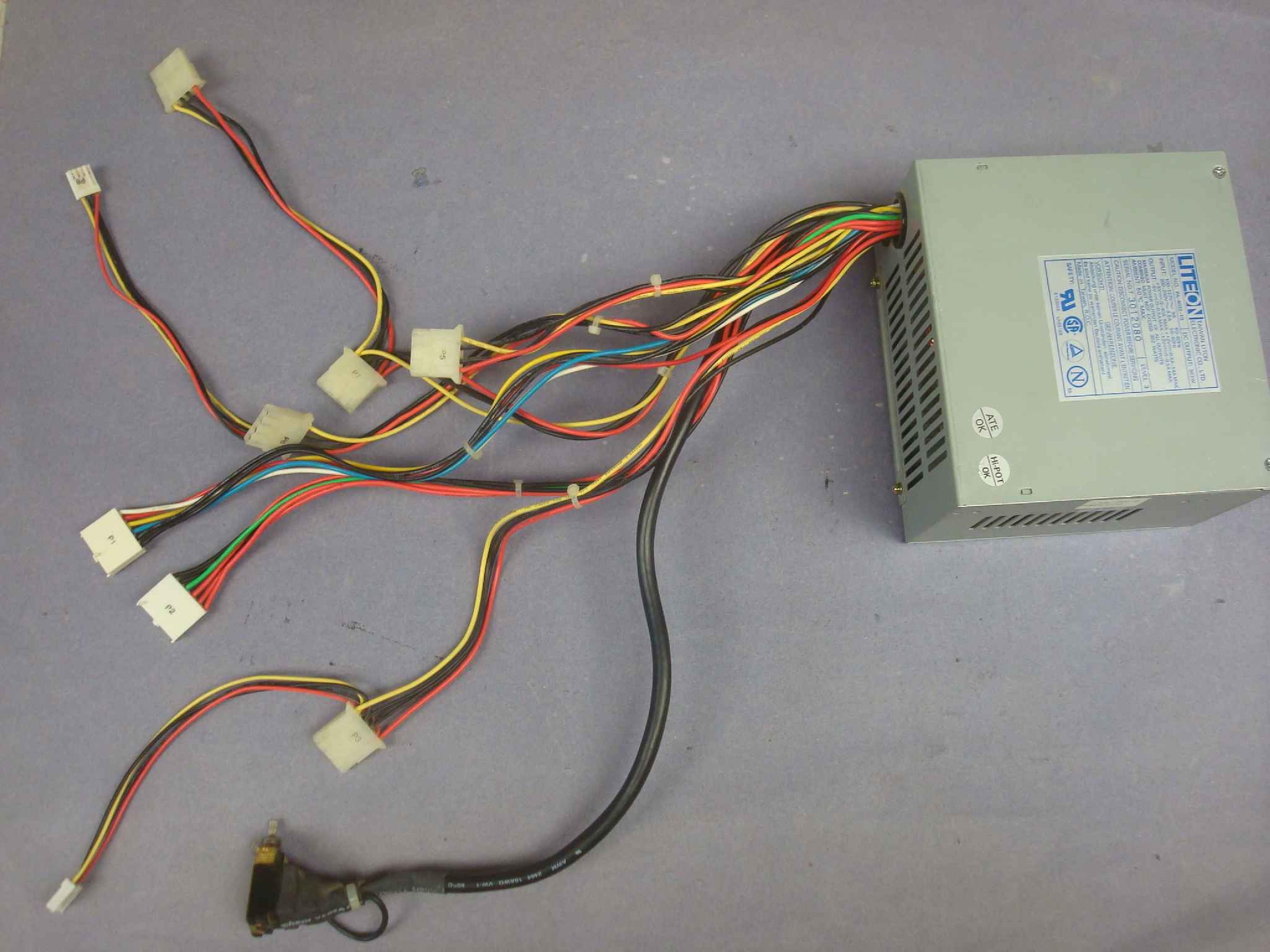 LITEON PA-4032-1G POWER SUPPLY AT STYLE 300W WITH REMOTE SOLDERED SWITCH