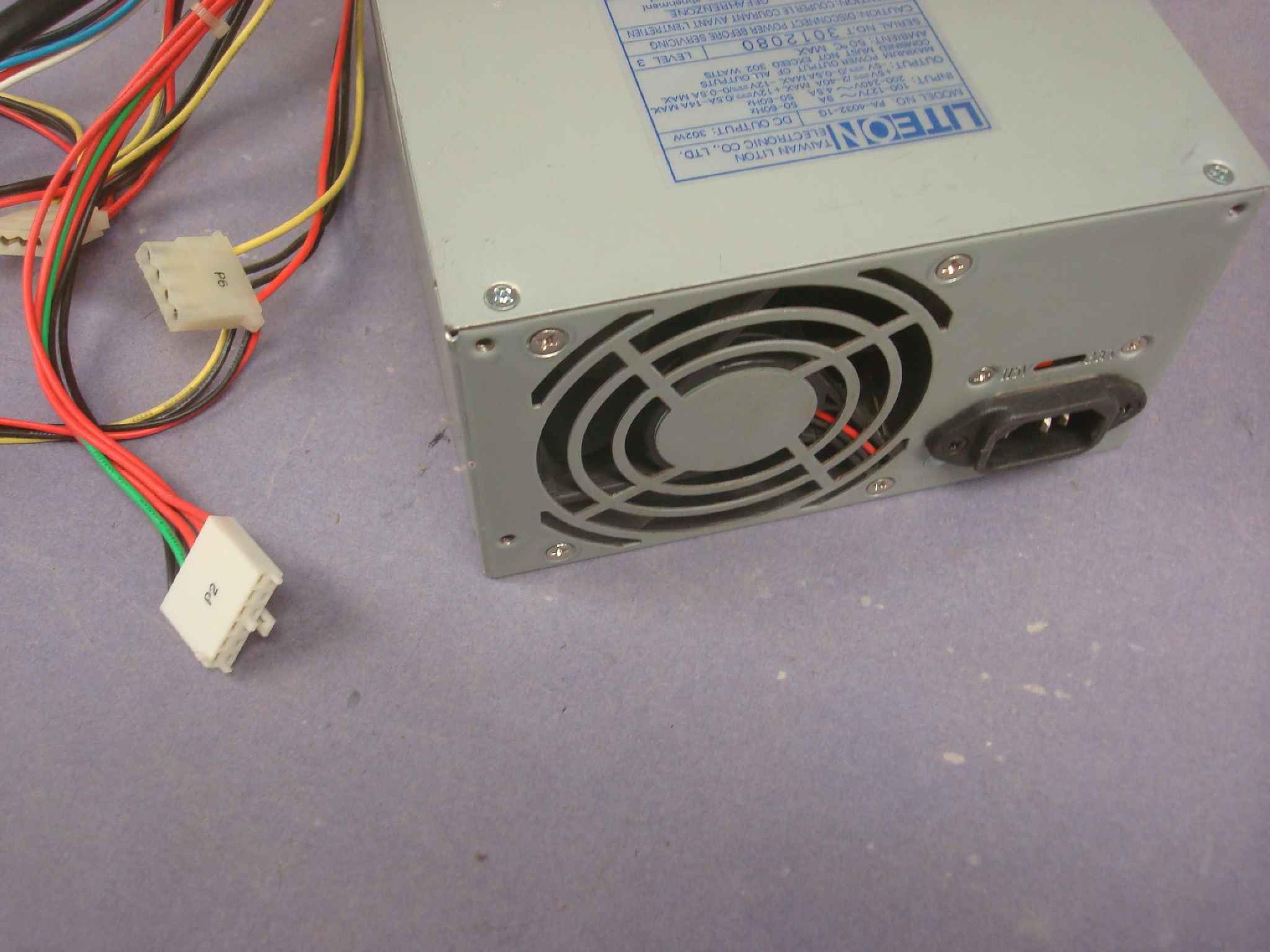 LITEON PA-4032-1G POWER SUPPLY AT STYLE 300W WITH REMOTE SOLDERED SWITCH