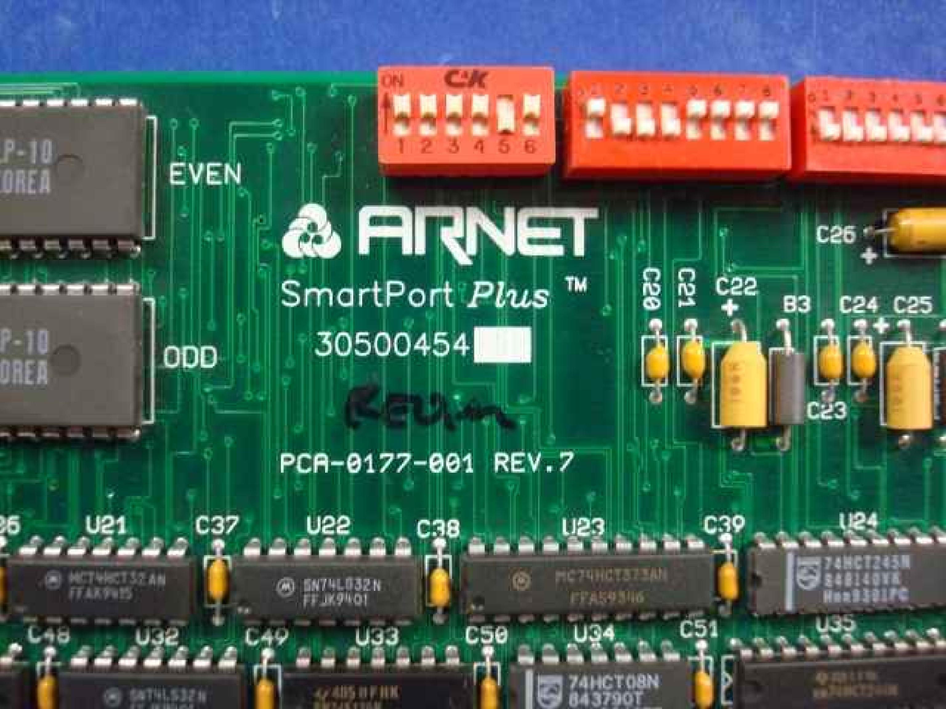 ARNET PCA-0177-001 SMARTPORT PLUS 64K ISA FOR 4 PORT 8 PORT 16 PORT 24 PORT OR 32 PORT BRICK