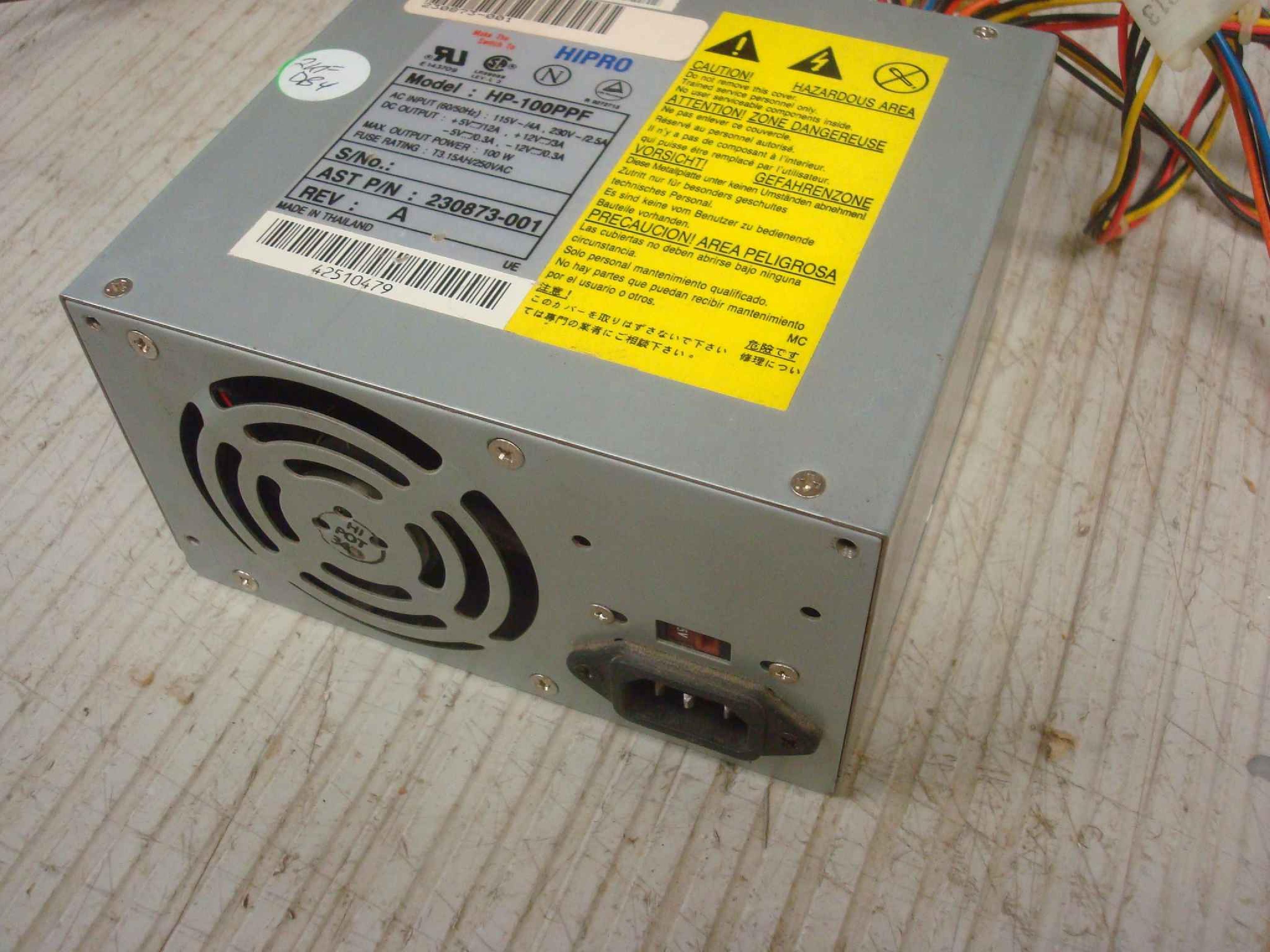 HIPRO HP-100PPF 100W POWER SUPPLY