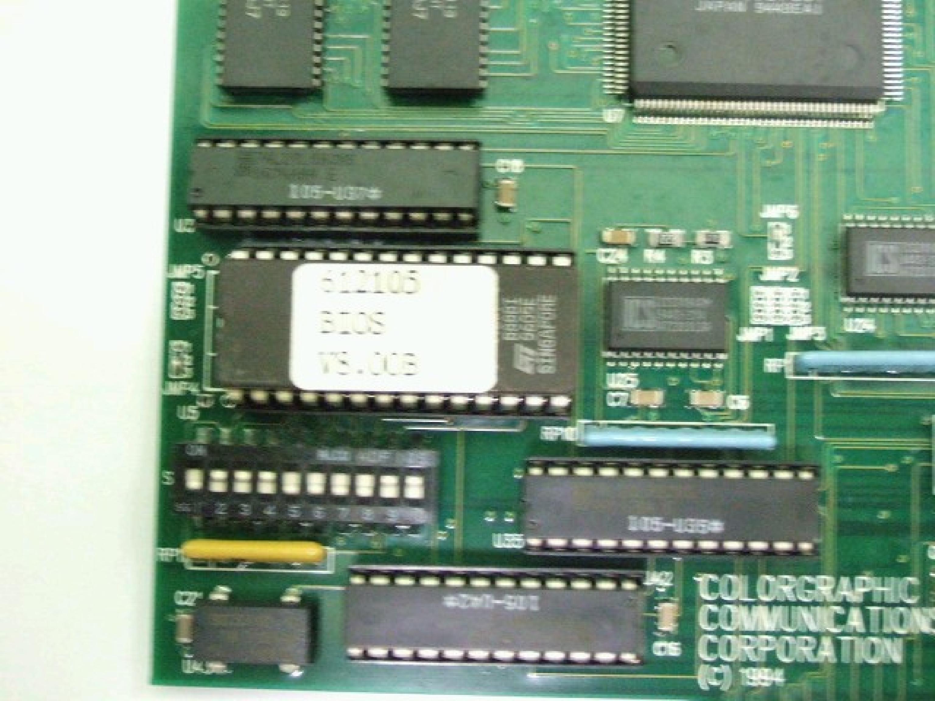 COLORGRAPHIC COMMUNICATIONS CORPORATION / HURCO PC601175-R2 REPLACEMENT ISA DUAL VGA+ COLORGRAPHIC COMMUNICATIONS