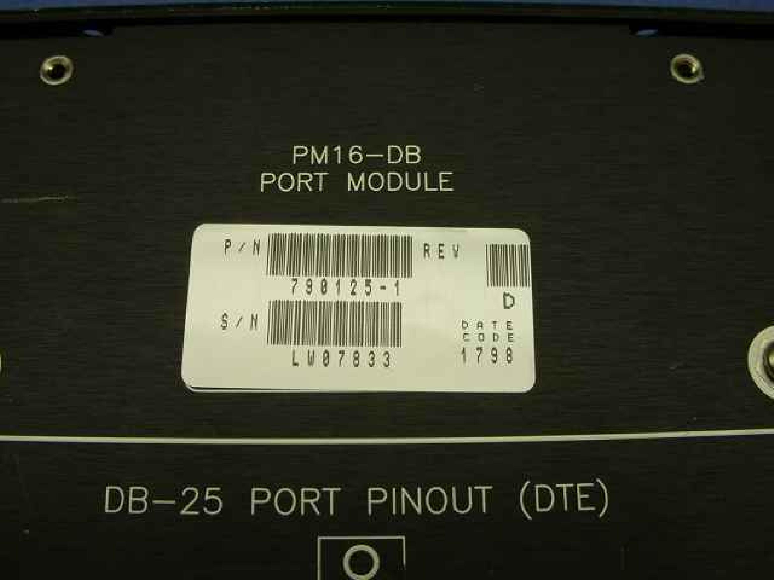 EQUINOX 790125-1 PM16-DB PORT MODULE 16 PORT SERIAL DISTRIBUTION