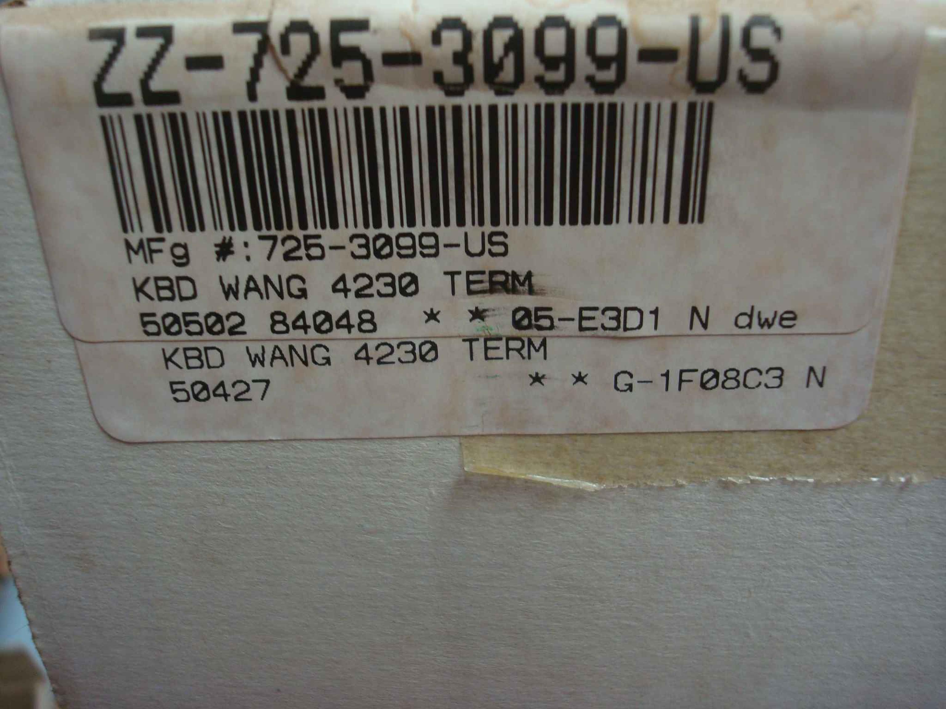 WANG 725-3099-US 4230 KEYBOARD