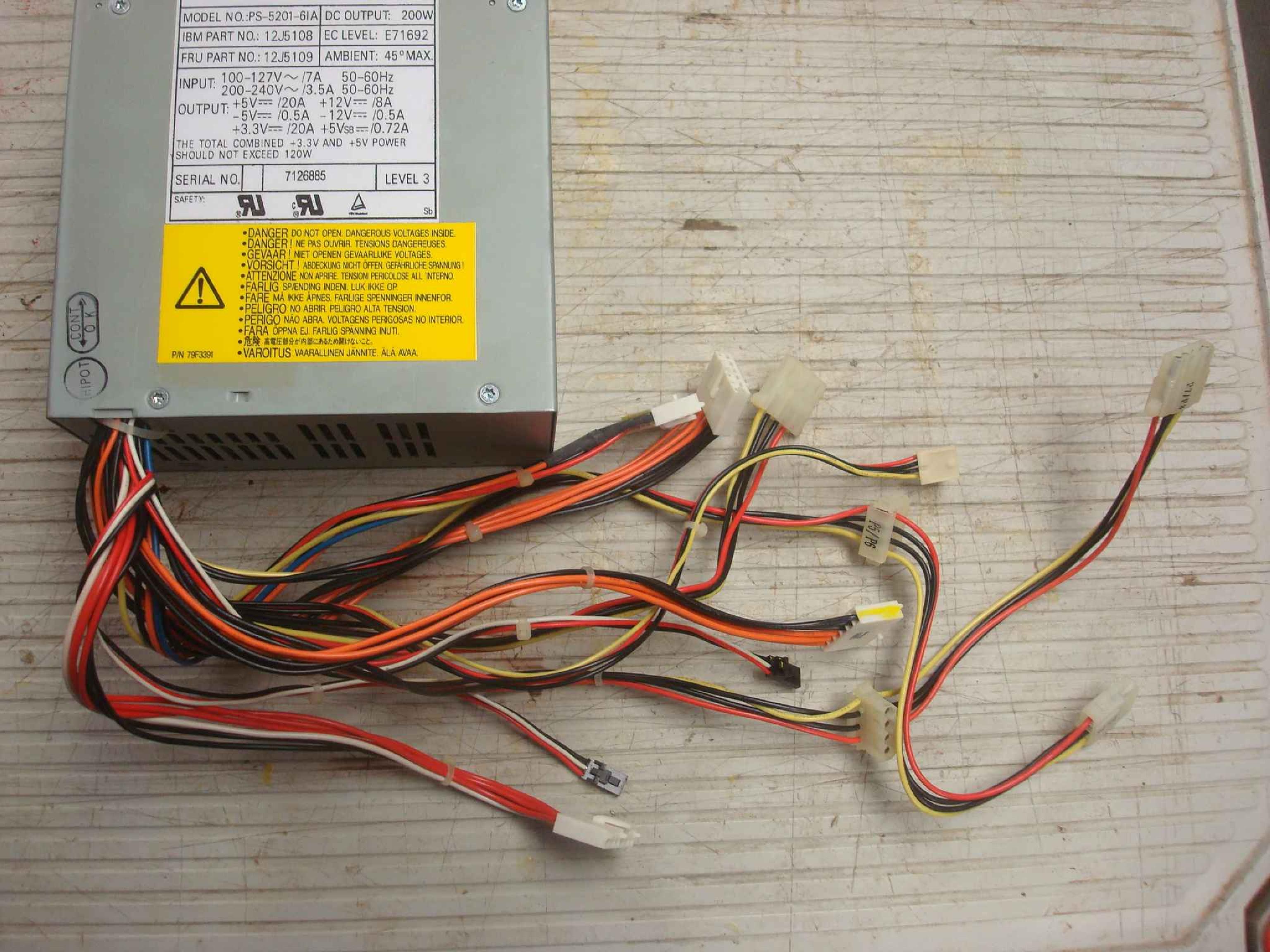 IBM 12J5109 POWER SUPPLY AT