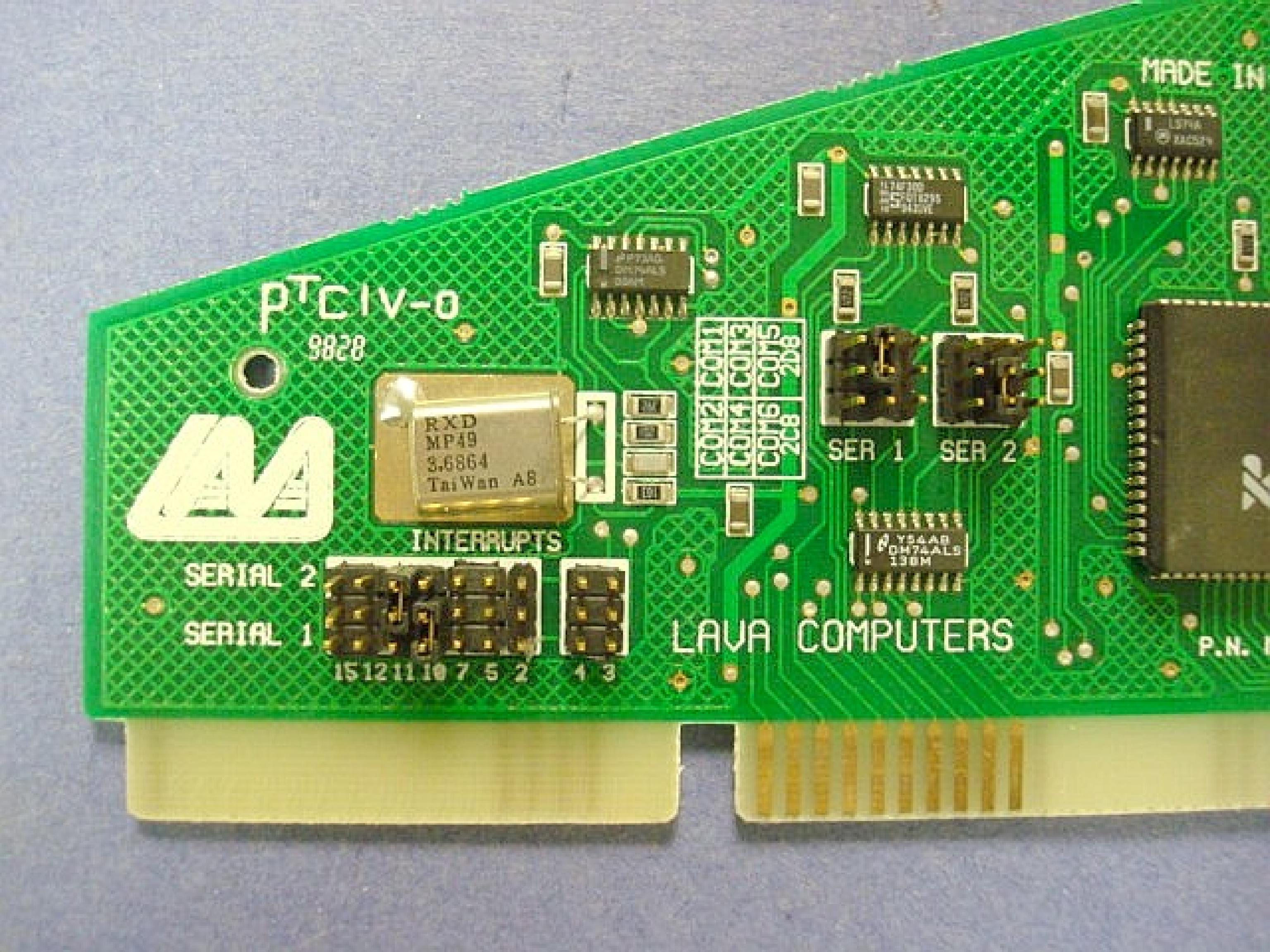 LAVA PTCIV-O DUAL SERIAL ISA 9PIN MANUAL JUMPERS