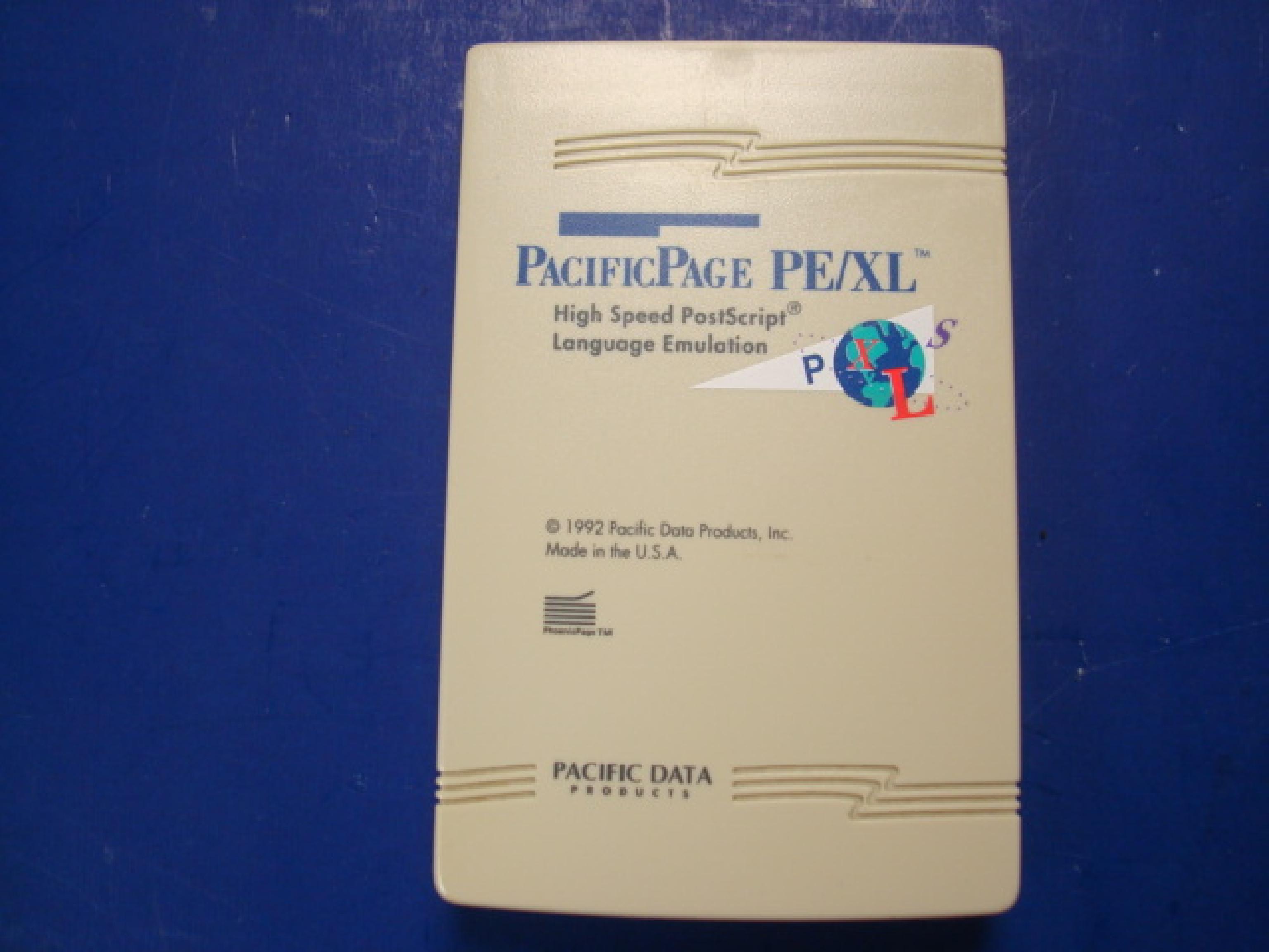 PACIFIC DATA PRODUCTS 17254 PACIFICPAGE PE/XL HIGH SPEED POSTSCRIPT LANGUAGE EMULATION CARTRIDGE