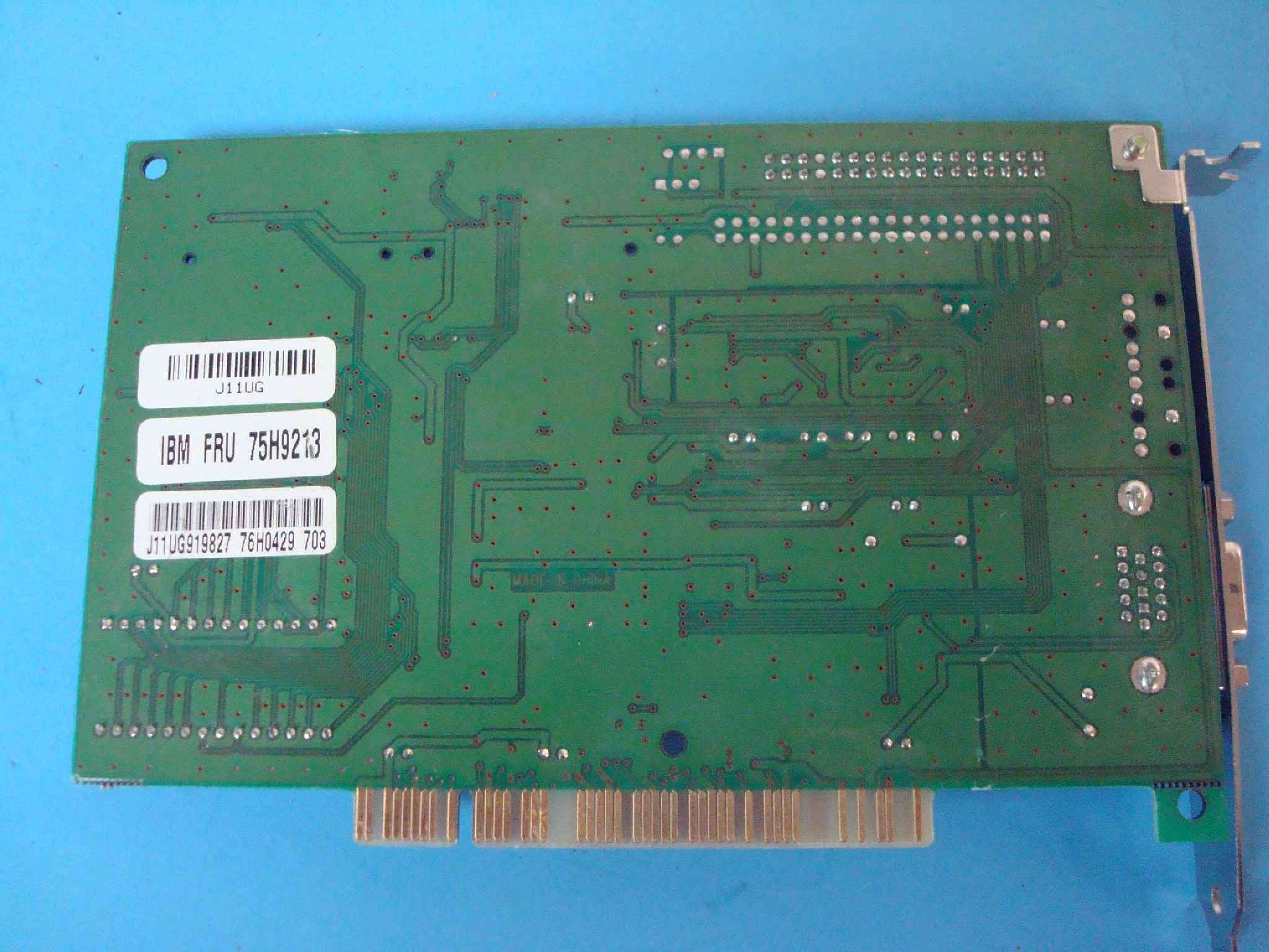 IBM J11UG 2MB S3 TRIO64V+ PCI VGA VIDEO CARD P1B3BF 86C765