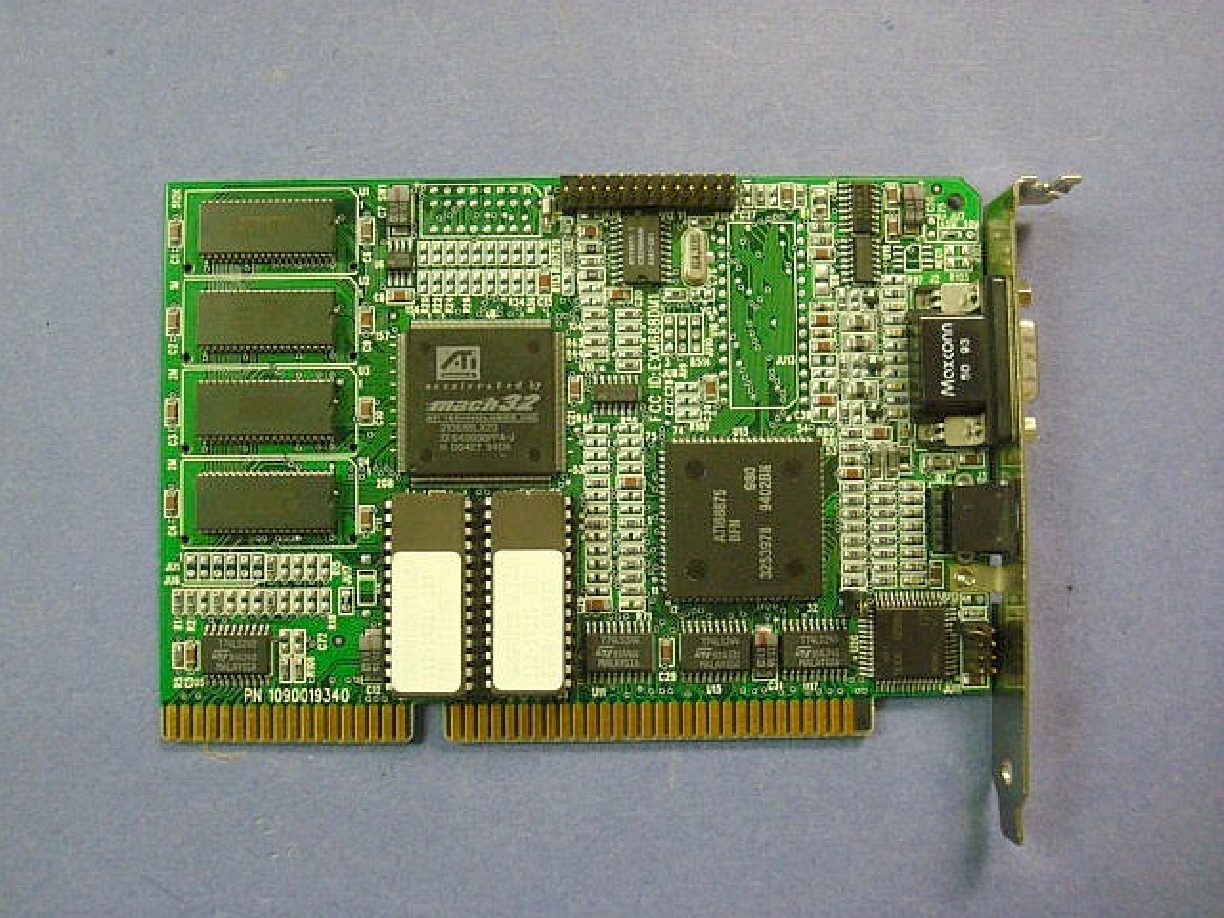 ATI 1021932241 MACH32 ISA 16 BIT 210688LX20 CF64989BPPA-J 80020 WITH BUS MOUSE PORT