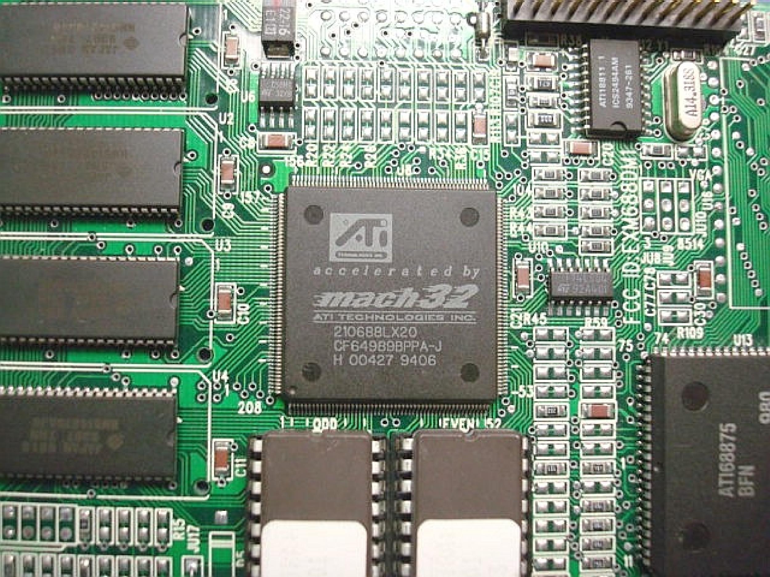 ATI 1021932241 MACH32 ISA 16 BIT 210688LX20 CF64989BPPA-J 80020 WITH BUS MOUSE PORT