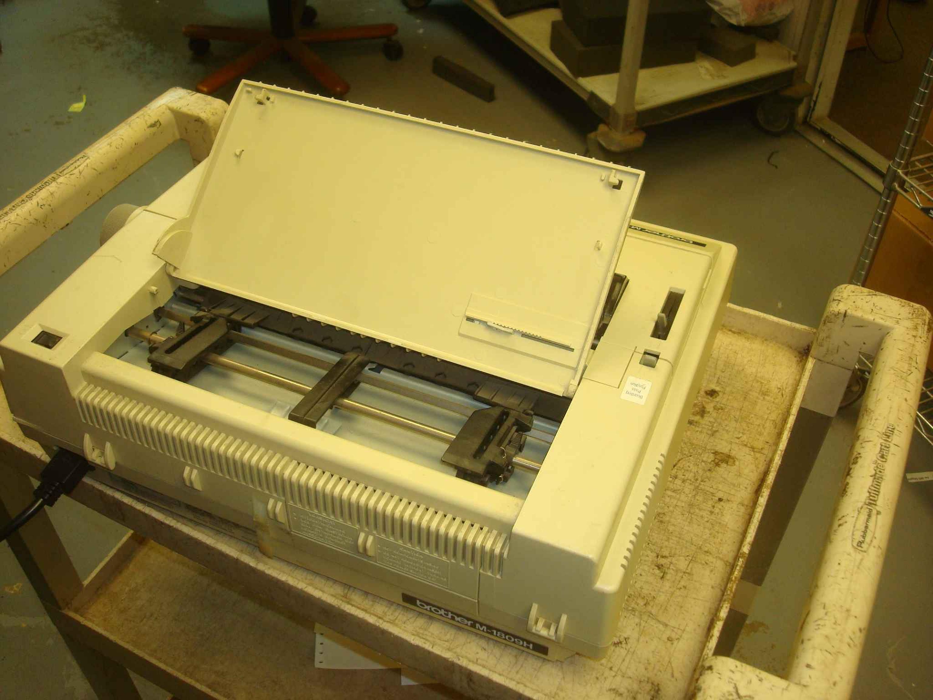 BROTHER M-1809H DOT MATRIX PRINTER, MISSING SOME PLASTICS