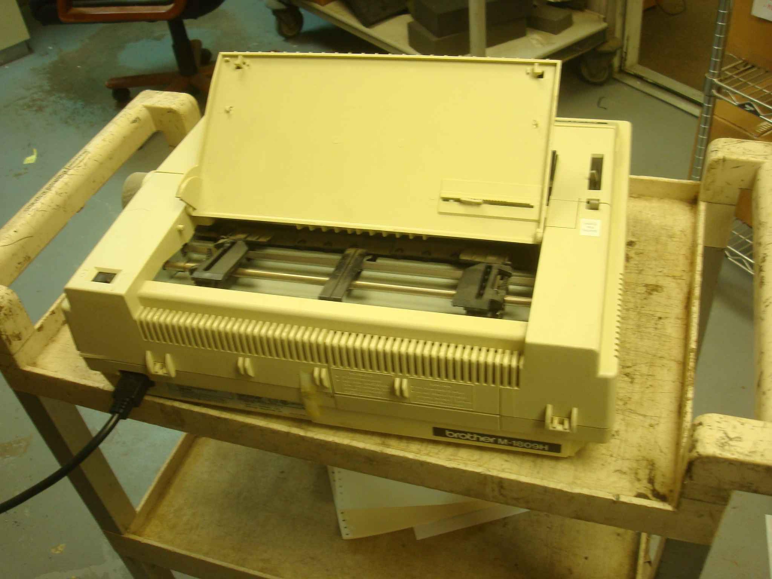 BROTHER M-1809H DOT MATRIX PRINTER, MISSING SOME PLASTICS