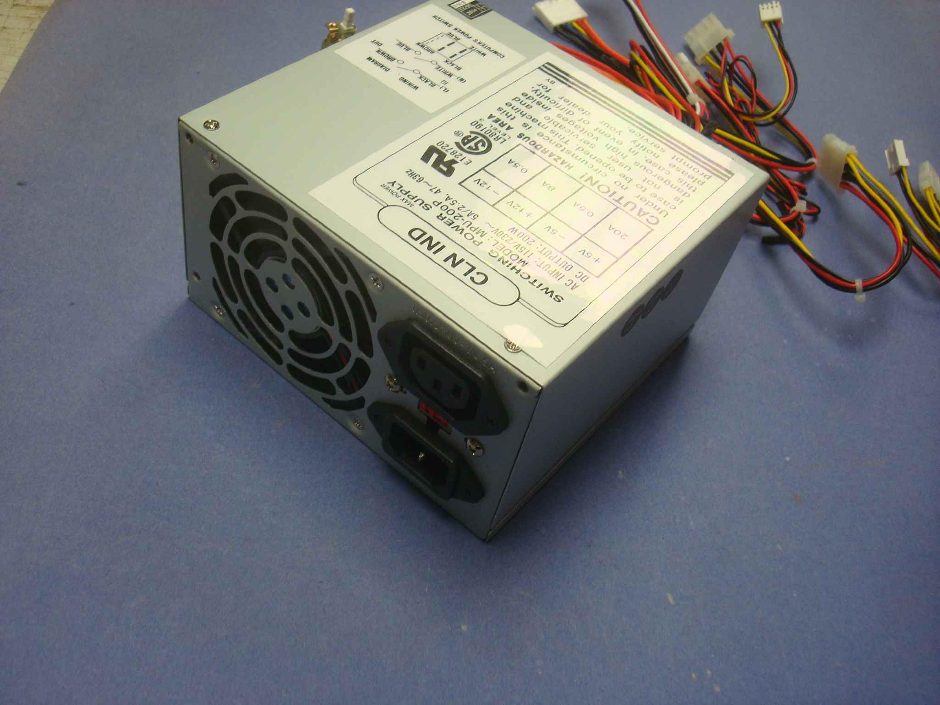 IPX INFOMATIC MPU-200P CLONE 200 WATT AT STYLE POWER SUPPLY