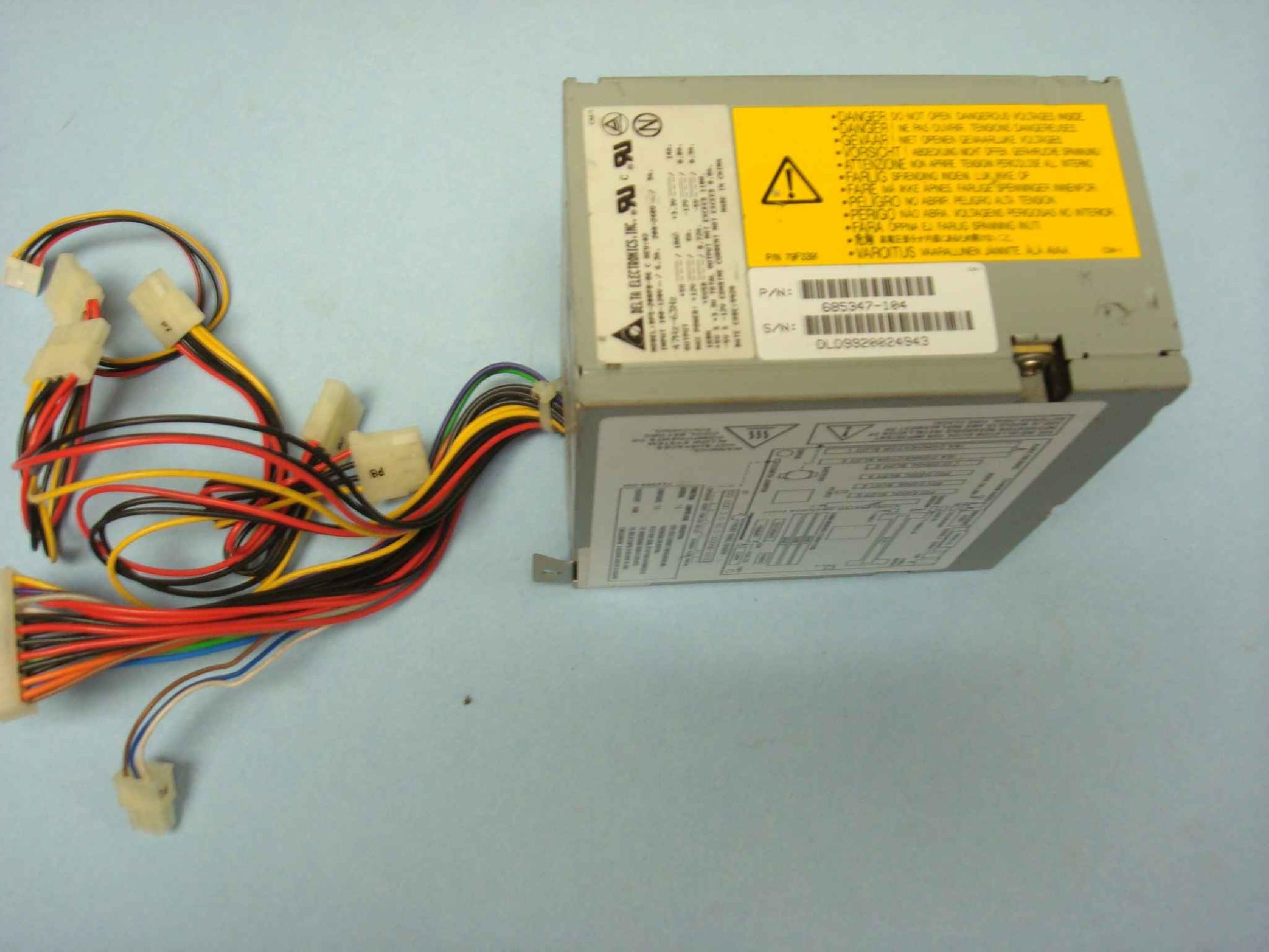 DELTA ELECTRONICS INC DPS-200PB-86 C POWER SUPPLY ATX WITH -5V RAIL FOR ISA