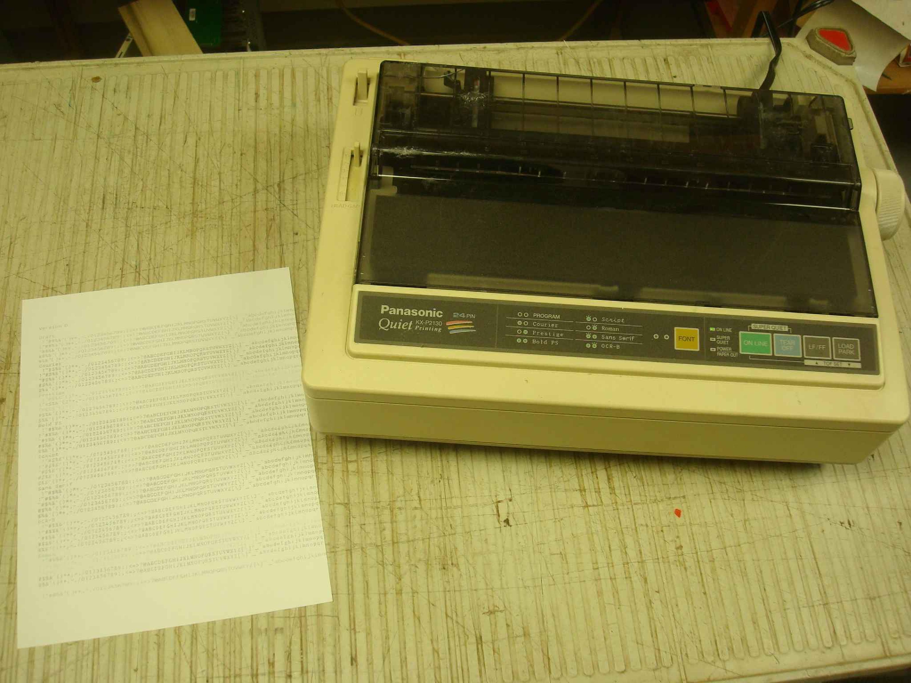 PANASONIC KX-P2130 24PIN DOT MATRIX TRACTOR FED PRINTER GOOD