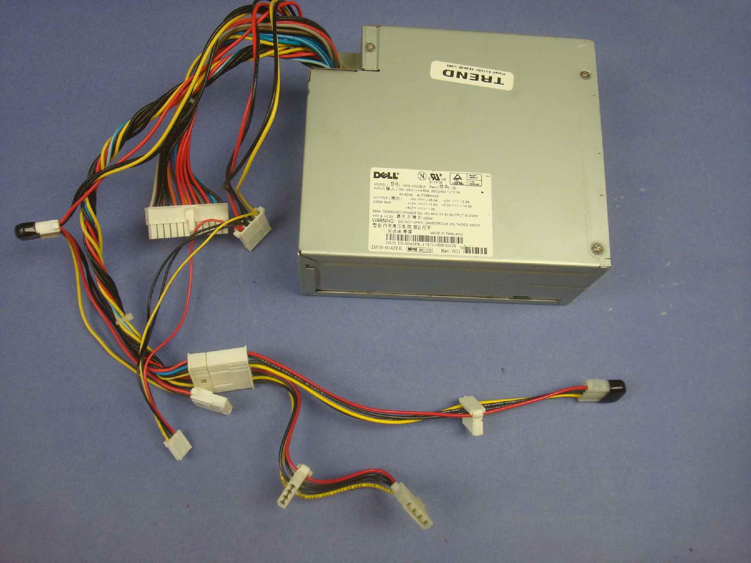 DELL 0042FK 330 WATT POWER SUPPLY ATX