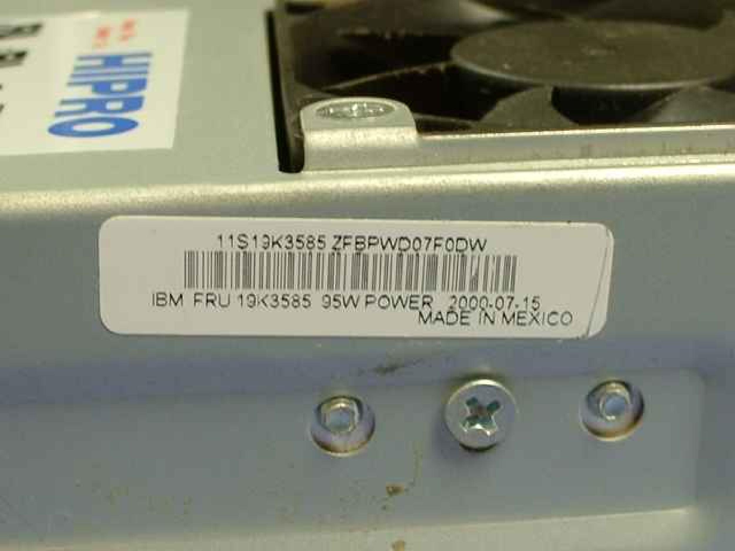 IBM 19K3309 POWER SUPPLY ATX SIZE