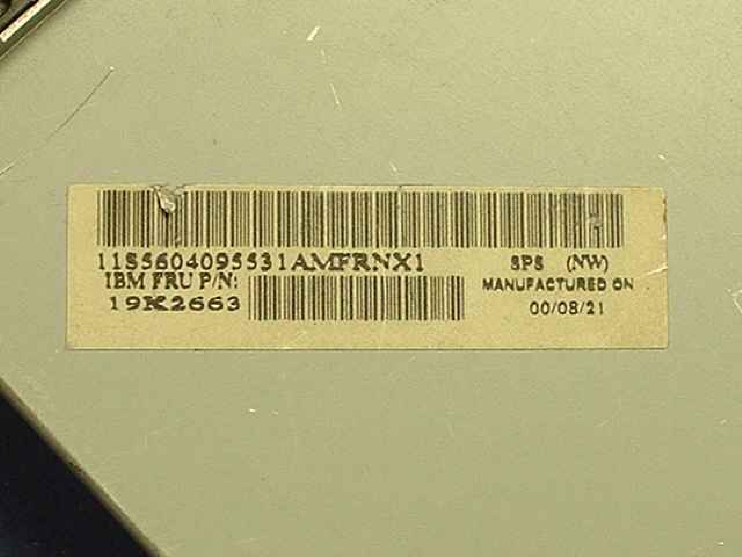 IBM 19K2663 POWER SUPPLY ATX SIZE
