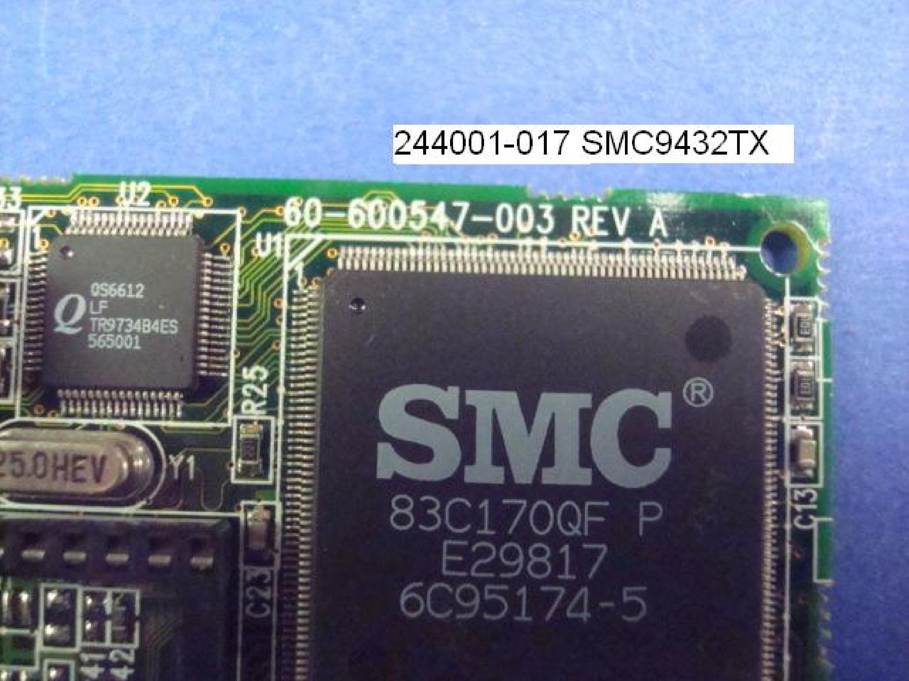 SMC / STANDARD MICROSYSTEMS CORPORATION 244003-117 PCI ETHERNET CARD 10/100 83C171A2QF