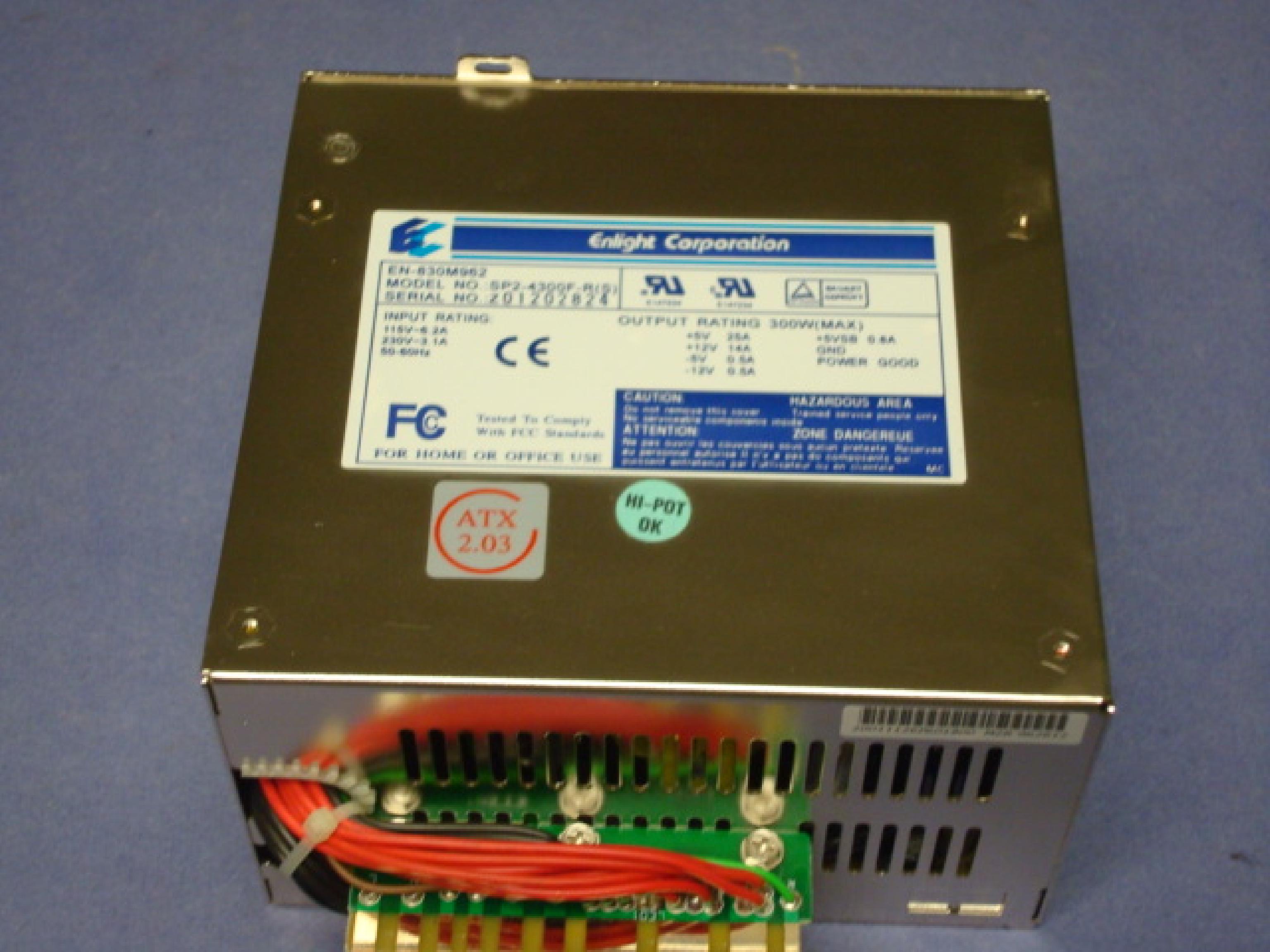 ENLIGHT CORPORATION SP2-4300F-R POWER SUPPLY 300W