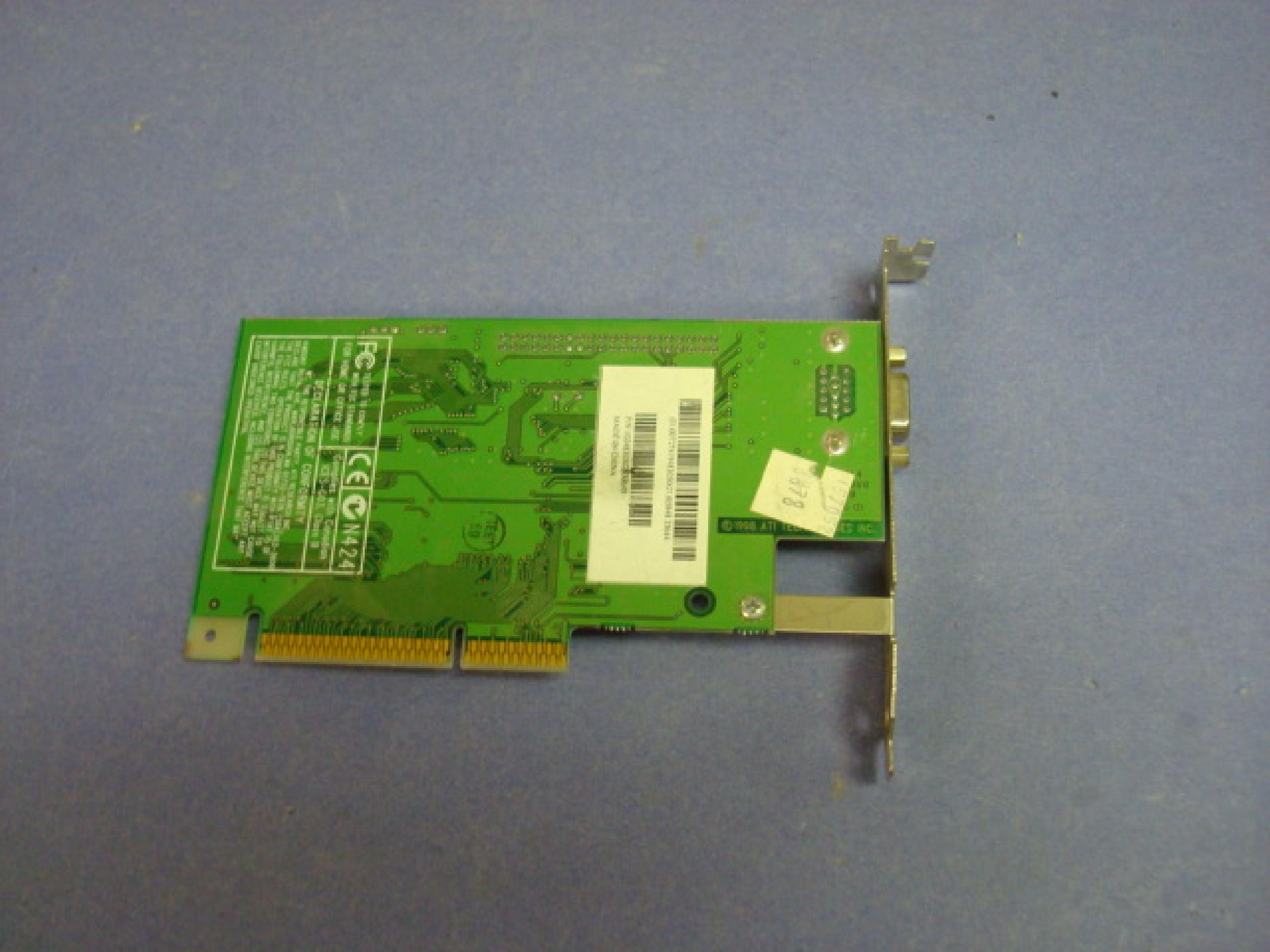 ATI 109-48300-00 2MB AGP VIDEO CARD WITH VGA OUTPUT PORT HP