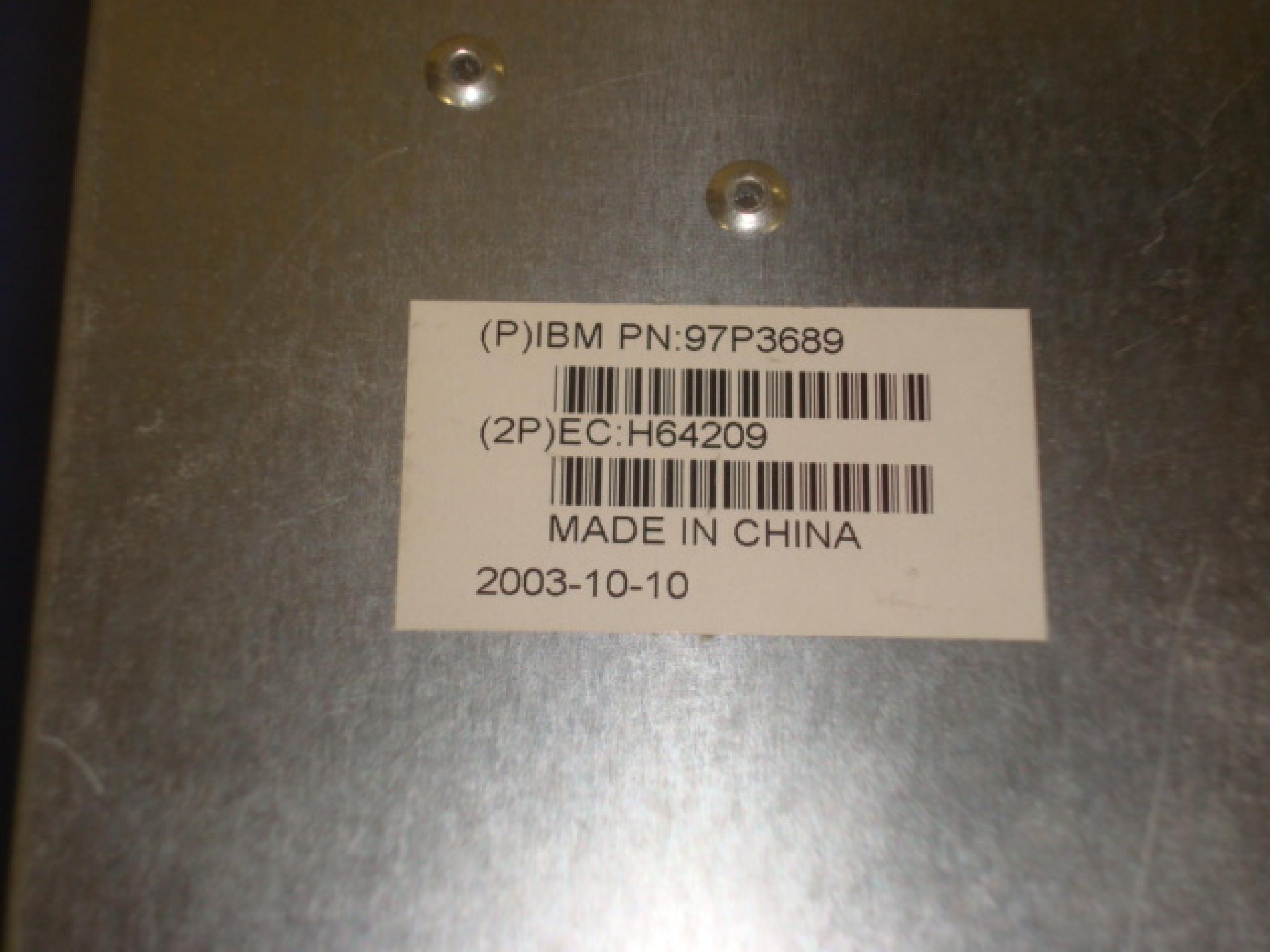 IBM 97P3689 DUAL FAN ASSEMBLY