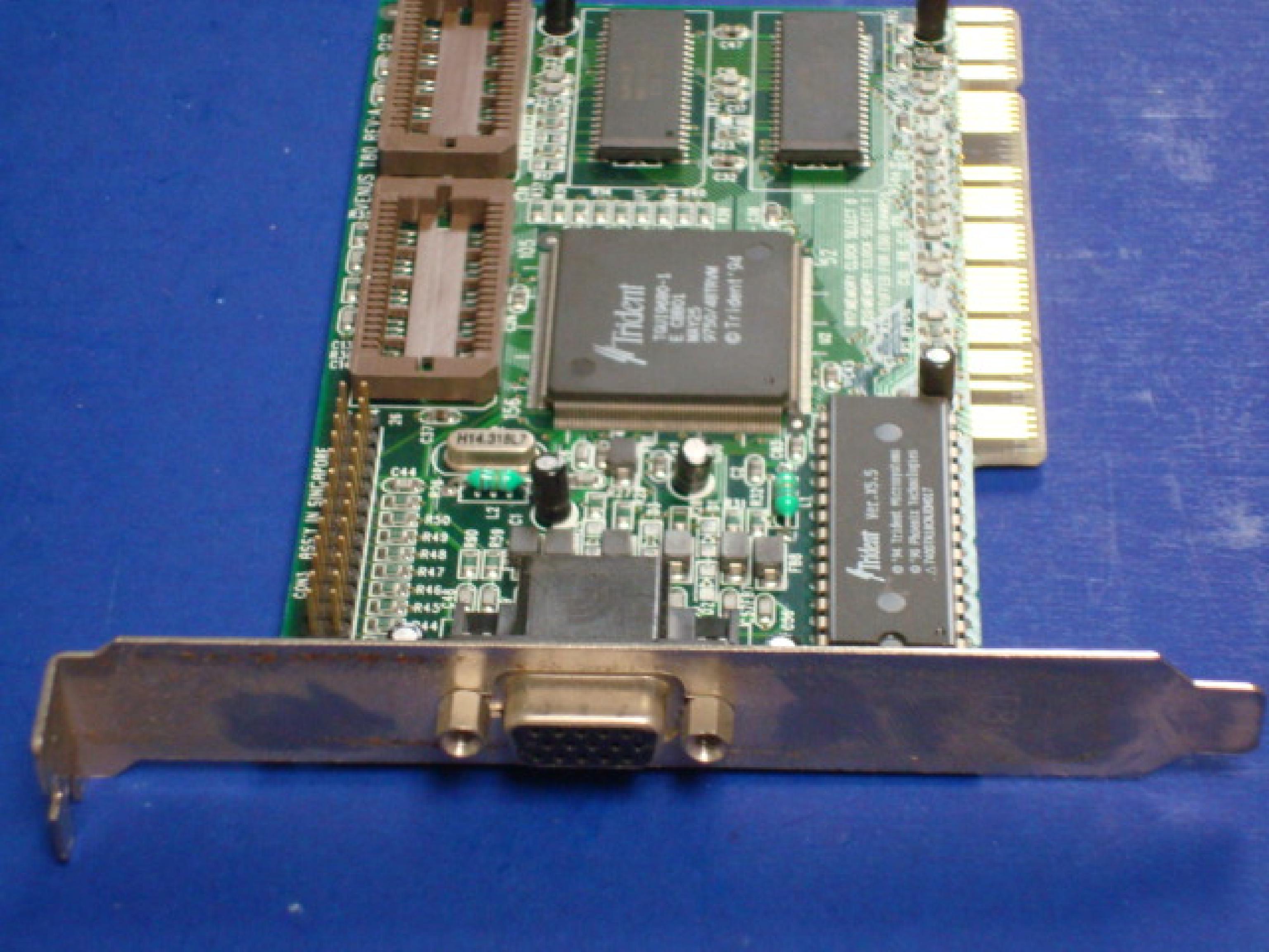 TRIDENT MICROSYSTEMS TGUI9680-1 PCI VIDEO CARD TGUI9680-1 VENUS T9680 CHIP