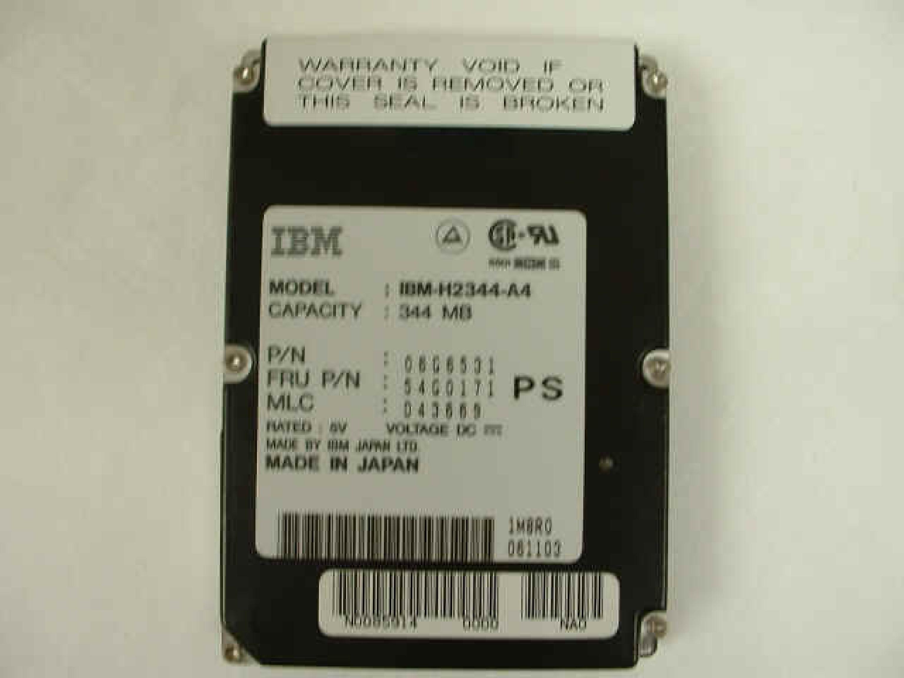 IBM 54G0171 340MB HARD DRIVE FOR TP 360/750/C/CS/755