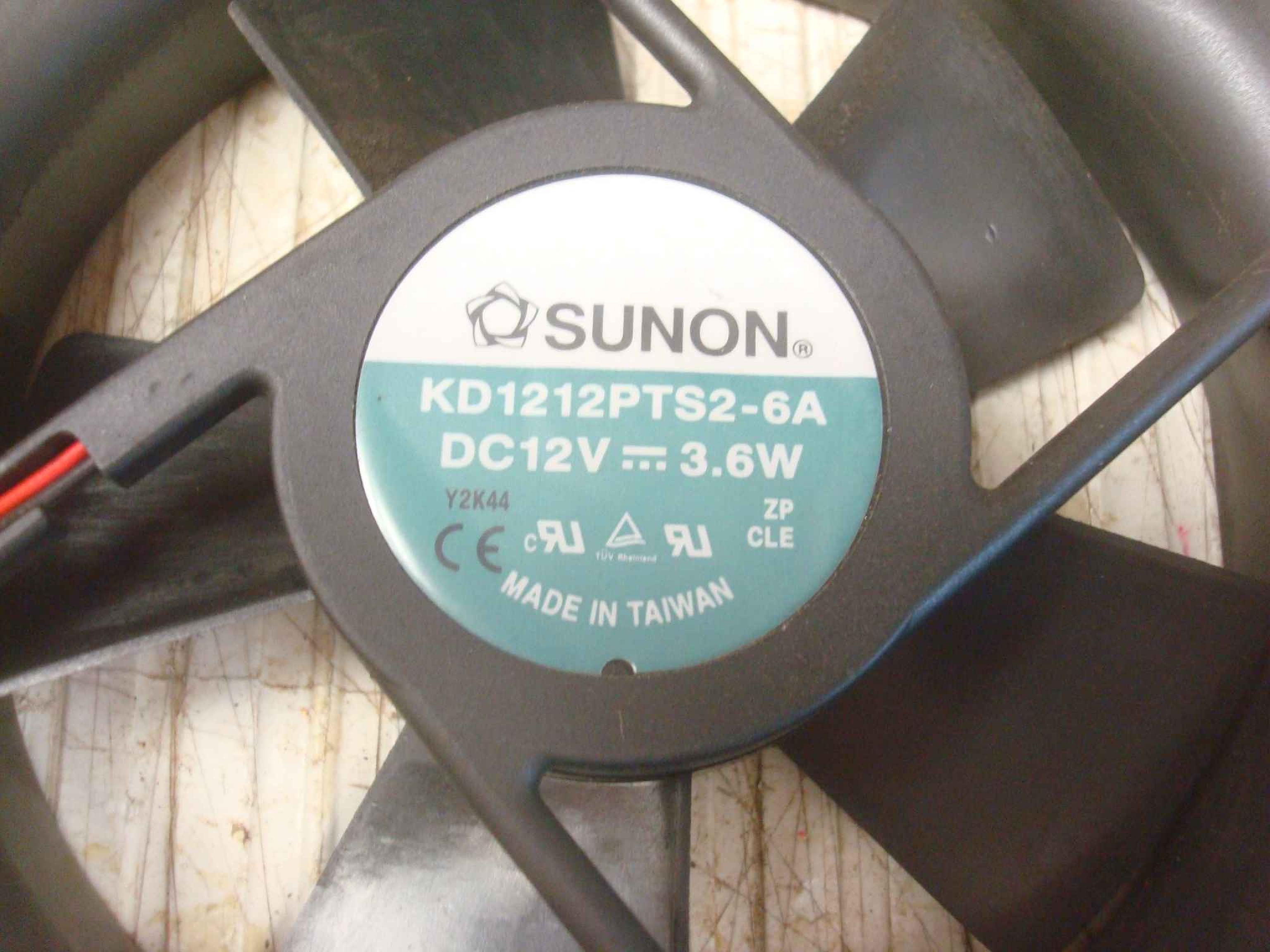 SUNON KD1212PTS2-6A DC12V 119MM BY 25MM WITH 15INCH MOLEX CONNECTOR