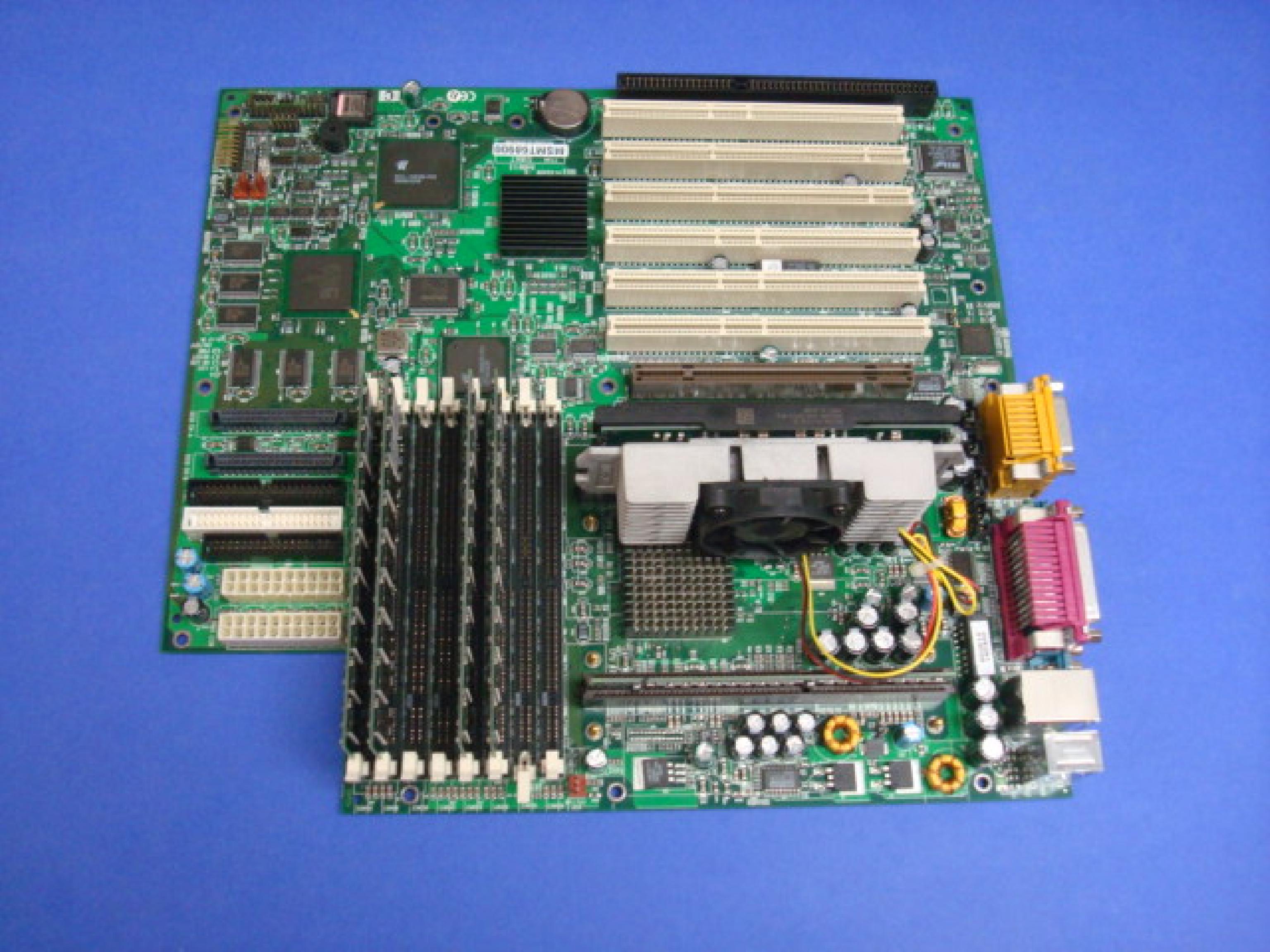 TYAN S1867 MOTHERBOARD DUAL PENTIUM III WITH 1X ISA SLOT 1X AGP SLOT AND 6X PCI SLOTS HAS IDE AND SCSI PORTS FROM BIG IP F5 NETWORK SERVER WITH RACK MOUNT BRACKETS