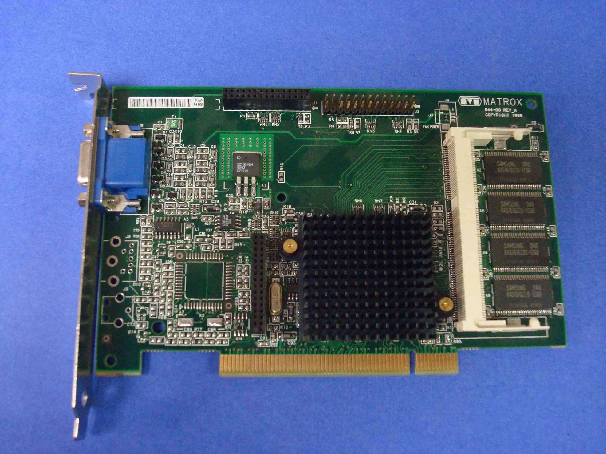 MATROX G2+MSDA/8BN/20 8MB AGP VIDEO CARD WITH VGA OUTPUT