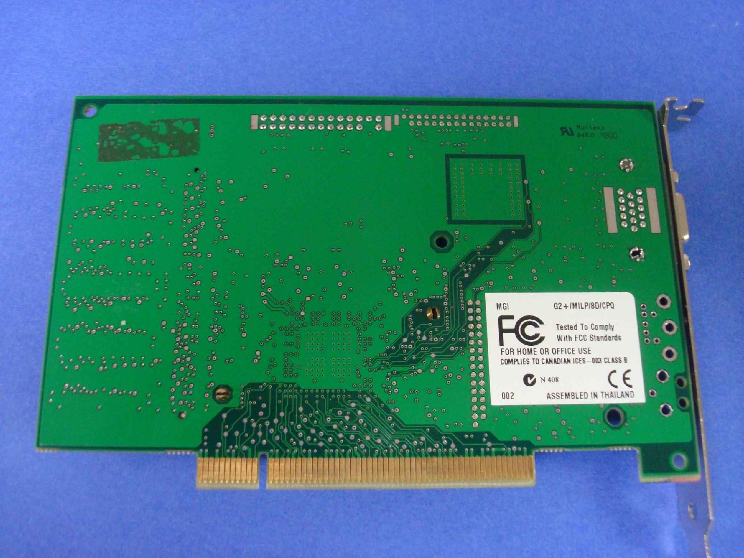 MATROX G2+MILP/8D/CPQ 8MB PCI VIDEO CARD WITH VGA OUTPUT