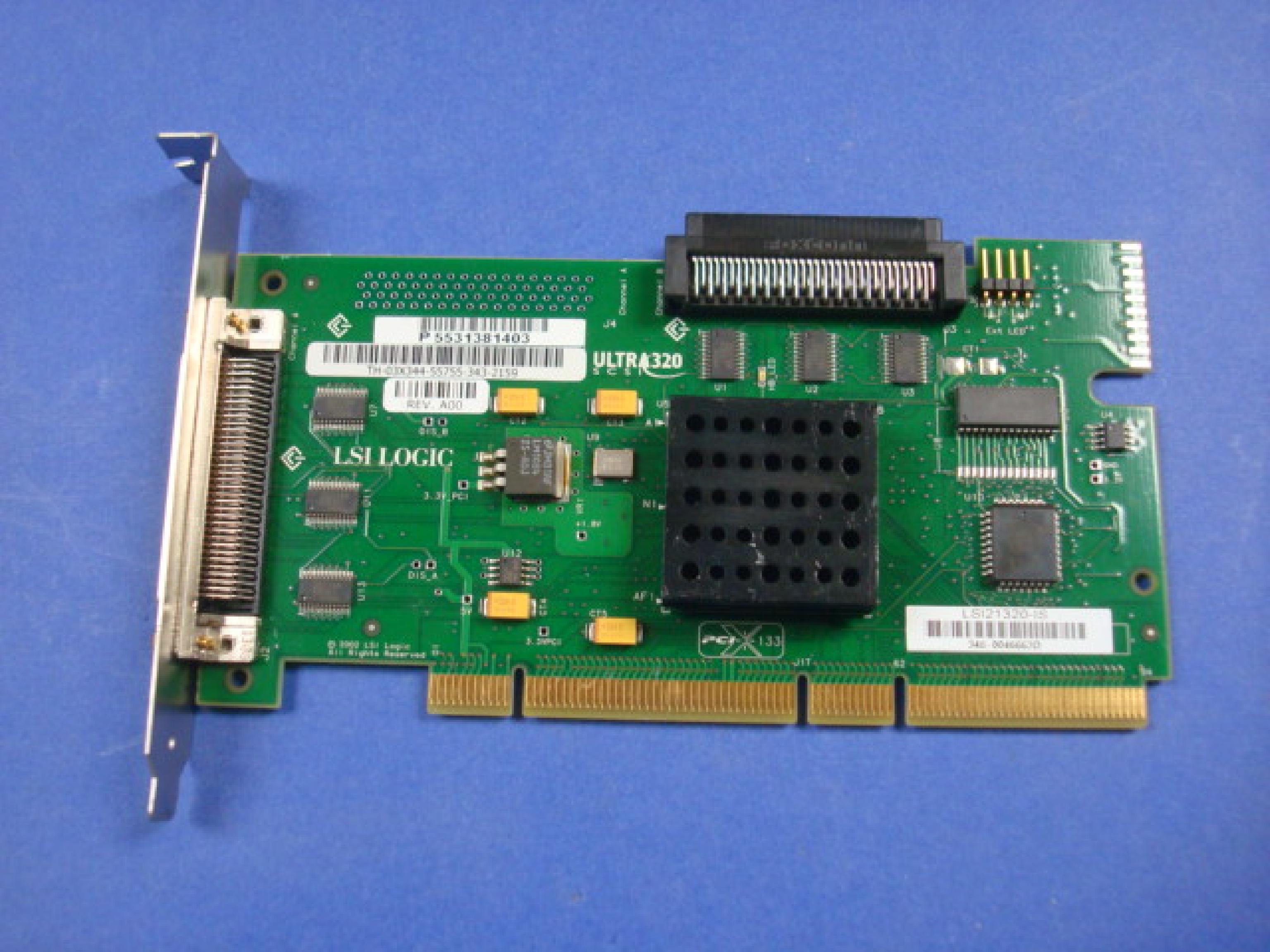 LSI LOGIC 348-0046663D SINGLE CHANNEL ULTRA320 SCSI TO PCI-X PCI ULTRA 320 CONTROLLER