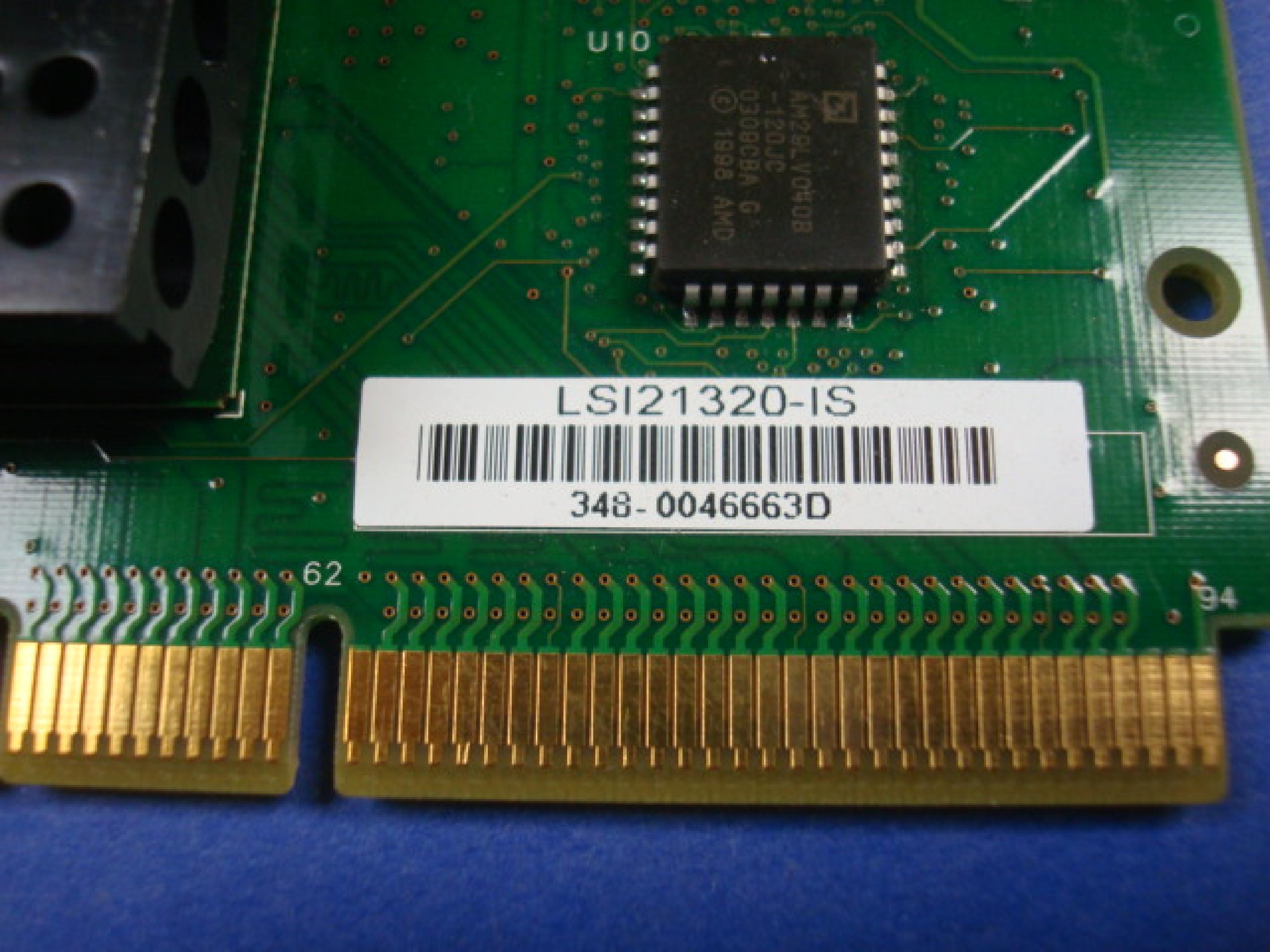 LSI LOGIC 348-0046663D SINGLE CHANNEL ULTRA320 SCSI TO PCI-X PCI ULTRA 320 CONTROLLER