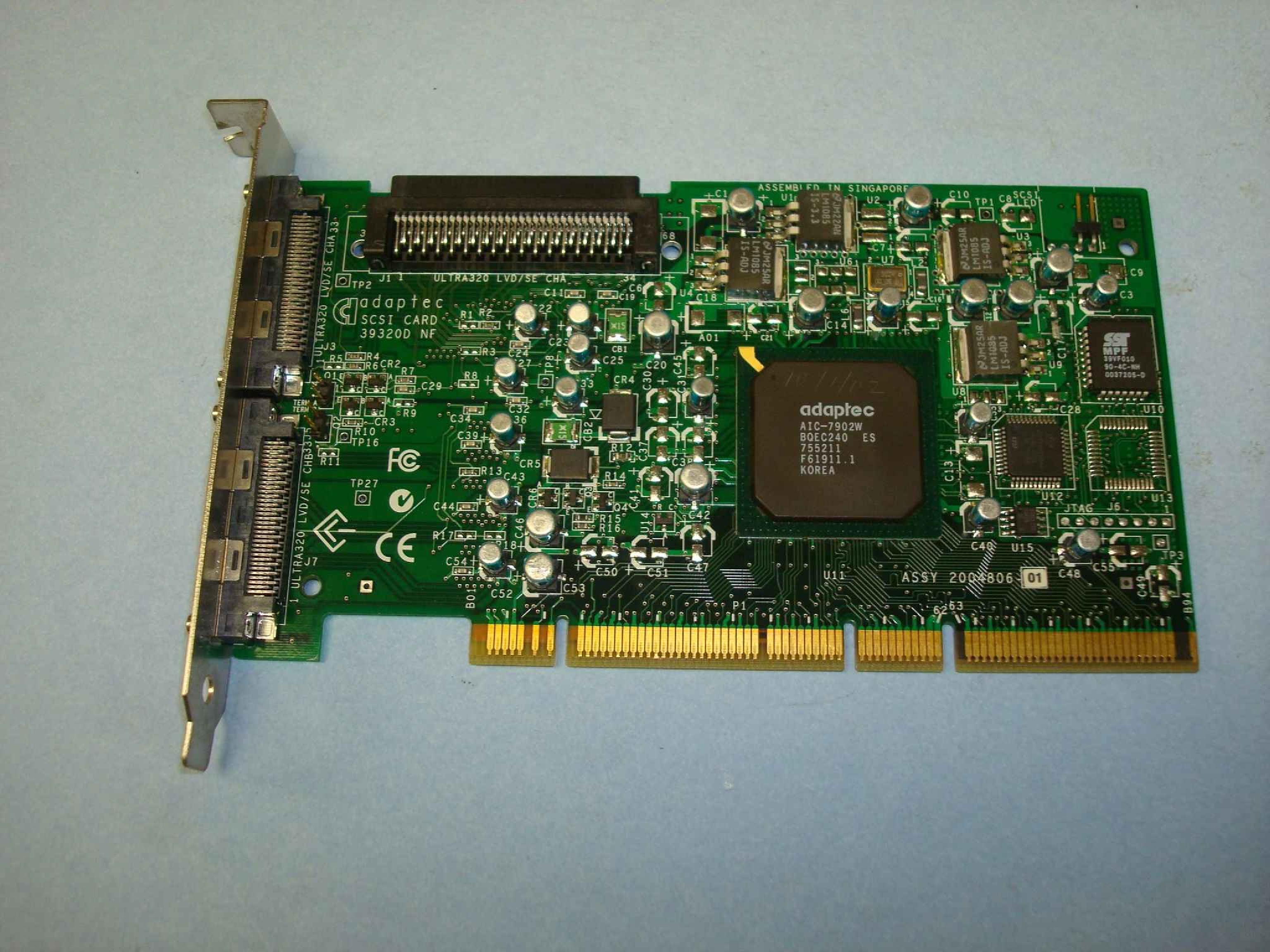 ADAPTEC ASC-39320D NF 64 BIT PCI SCSI CONTROLLER LVD/SE