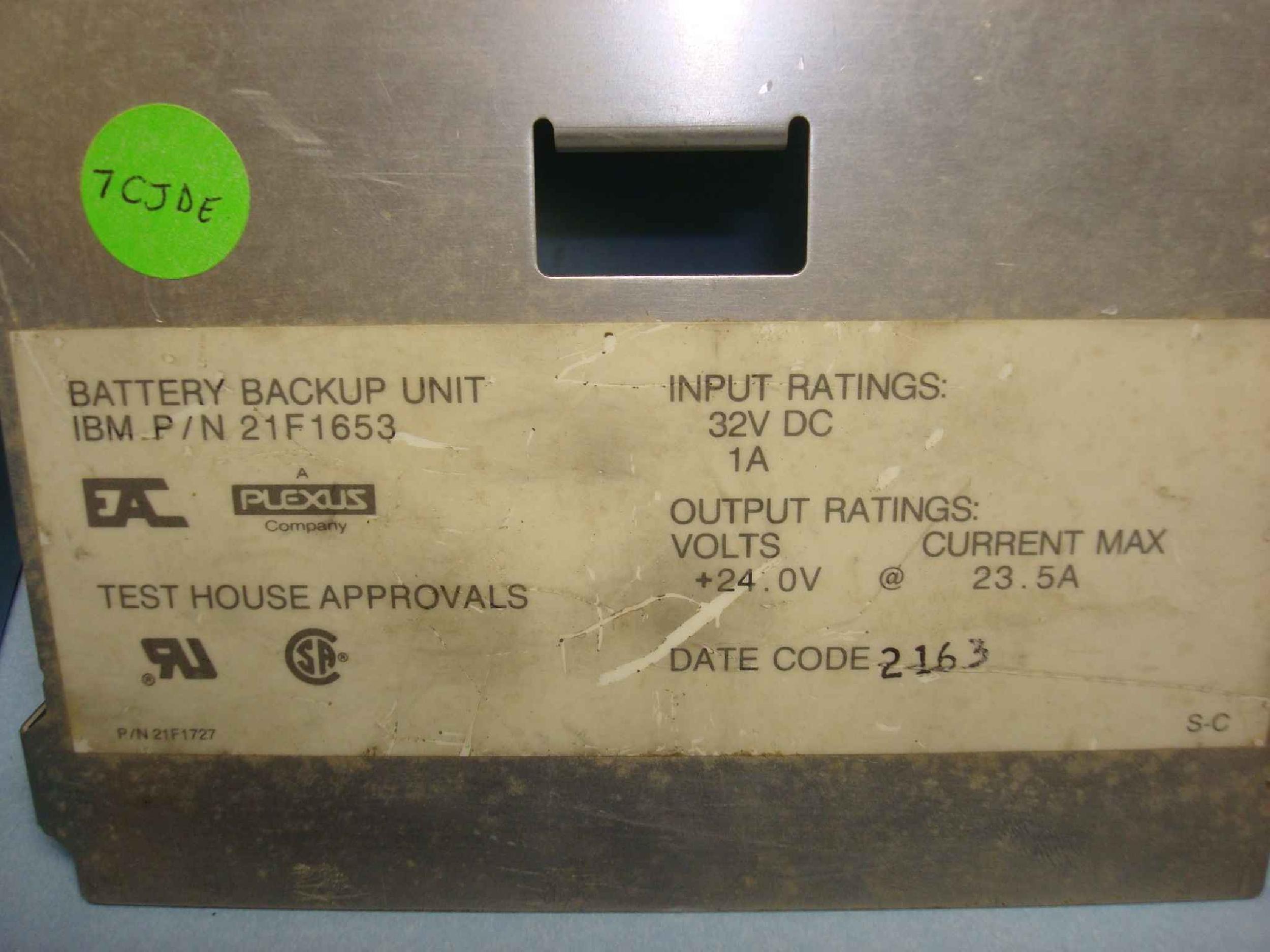 IBM 21F1653 BATTERY BACKUP UNIT