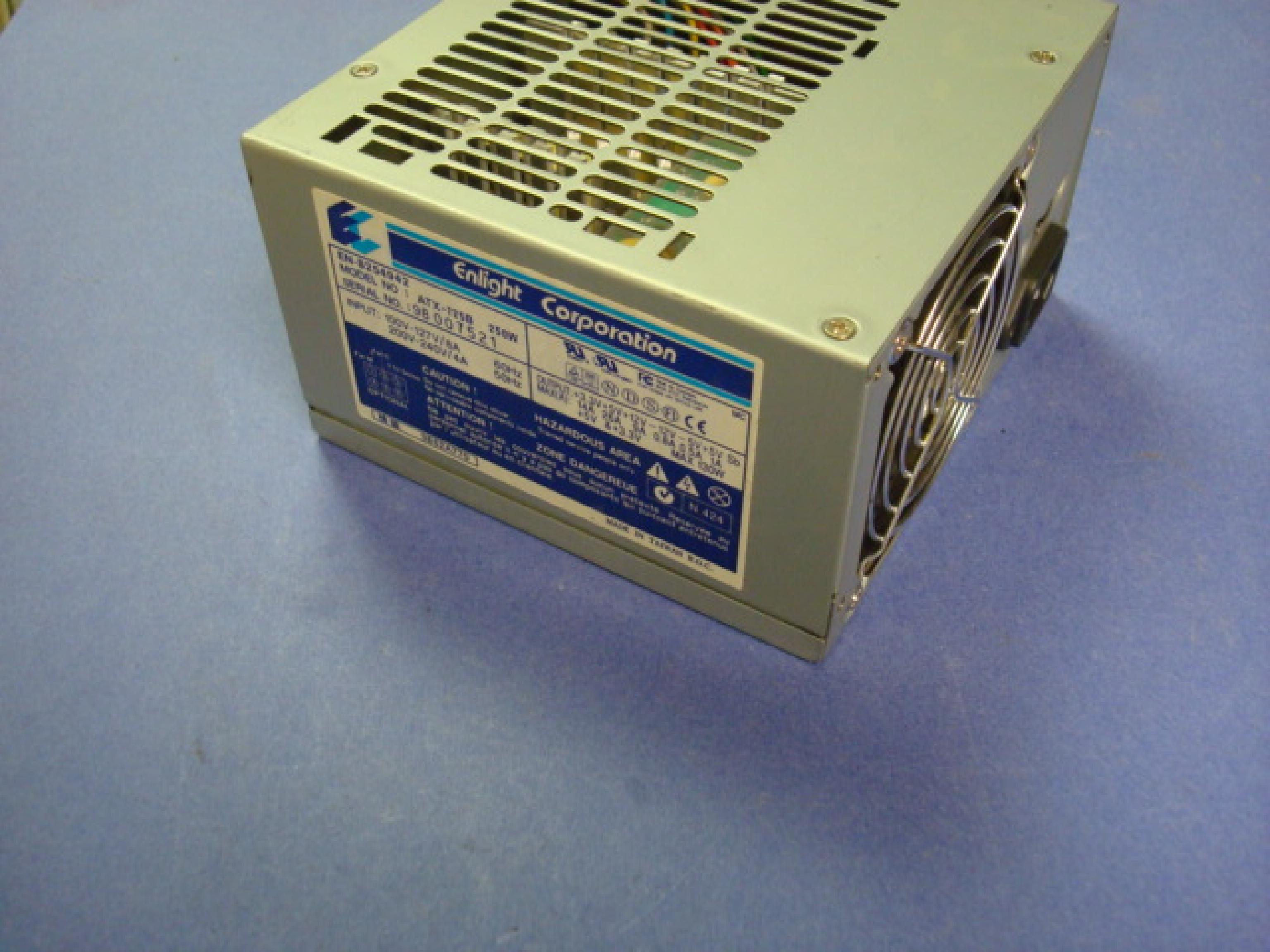 ENLIGHT CORPORATION ATX-725B CLONE 250 WATT ATX POWER SUPPLY