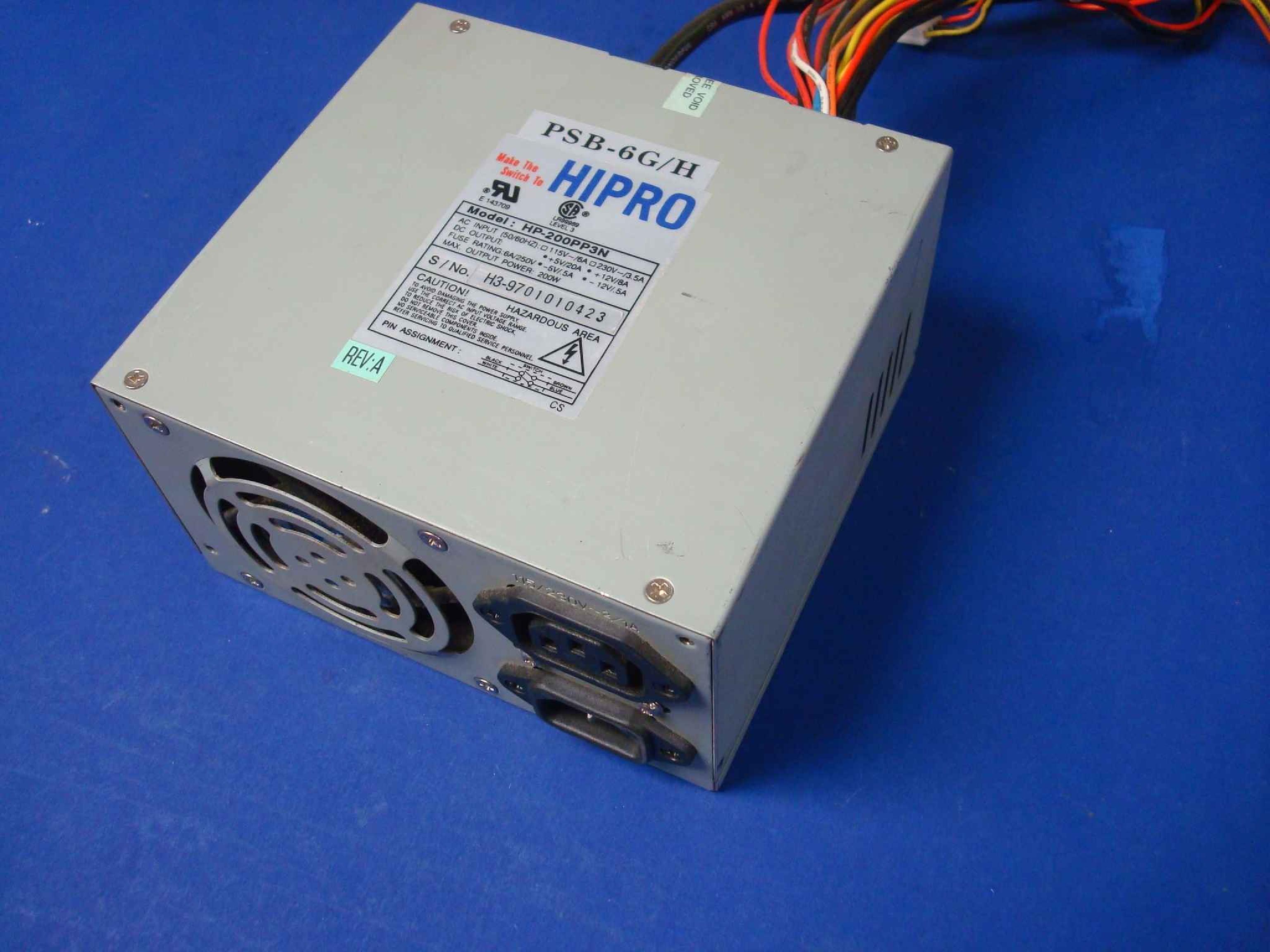 HIPRO HP-200PP3N POWER SUPPLY 200 WATT AT STYLE