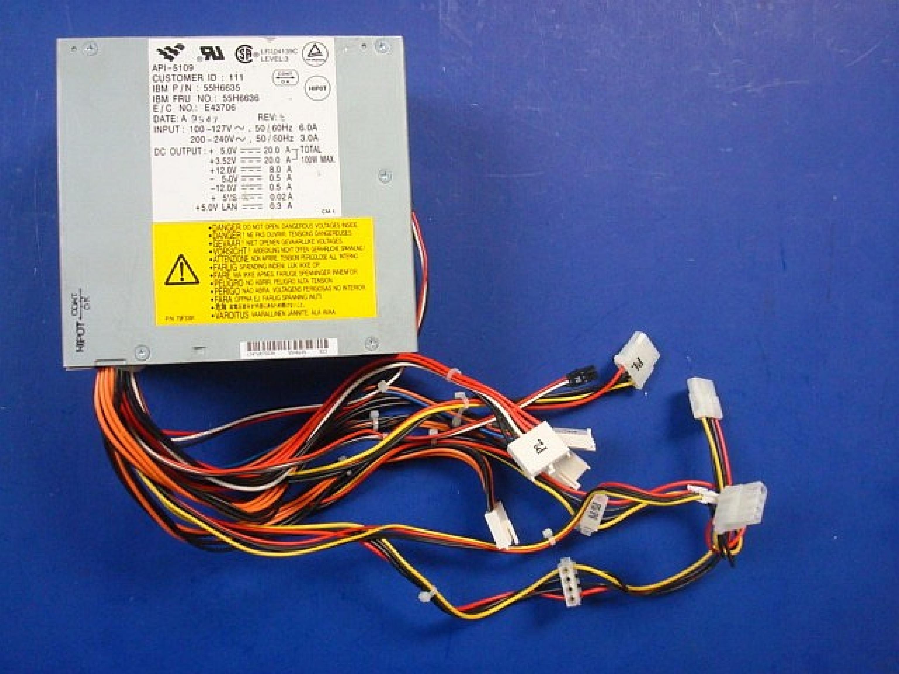 IBM 55H6636 POWER SUPPLY AT 200 WATT