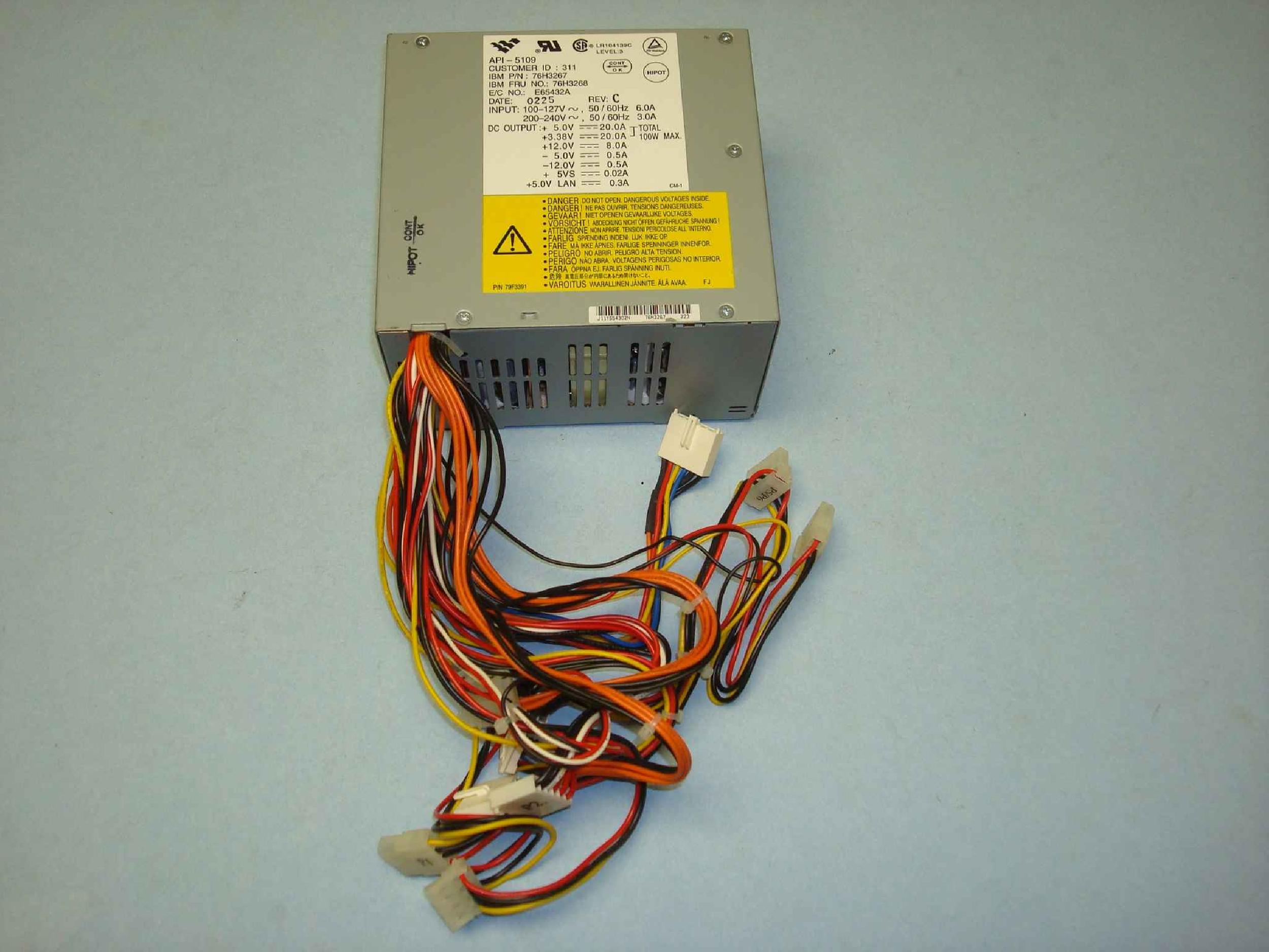 IBM 76H3267 POWER SUPPLY AT 200 WATT