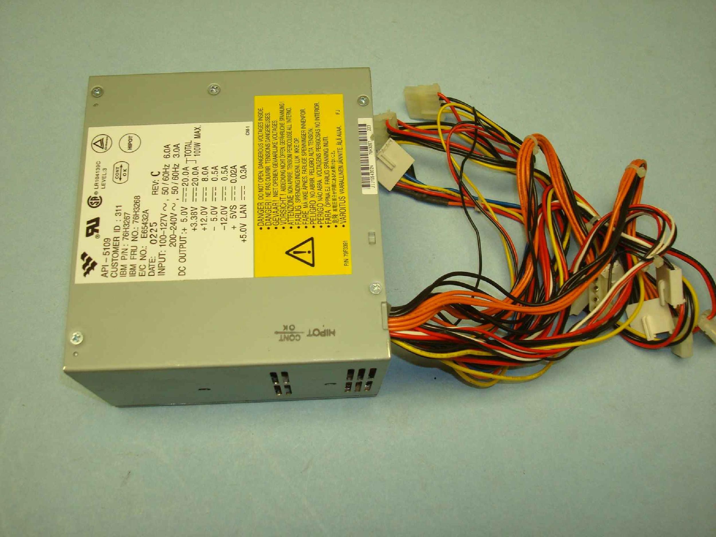 IBM 76H3267 POWER SUPPLY AT 200 WATT