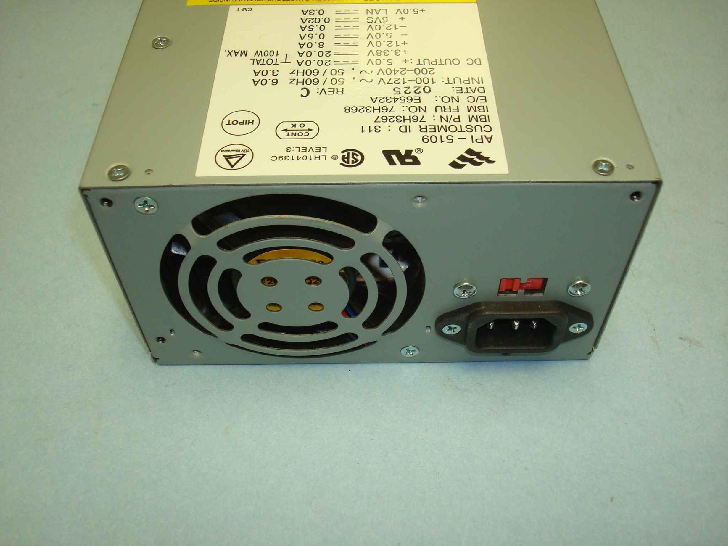 IBM 76H3267 POWER SUPPLY AT 200 WATT