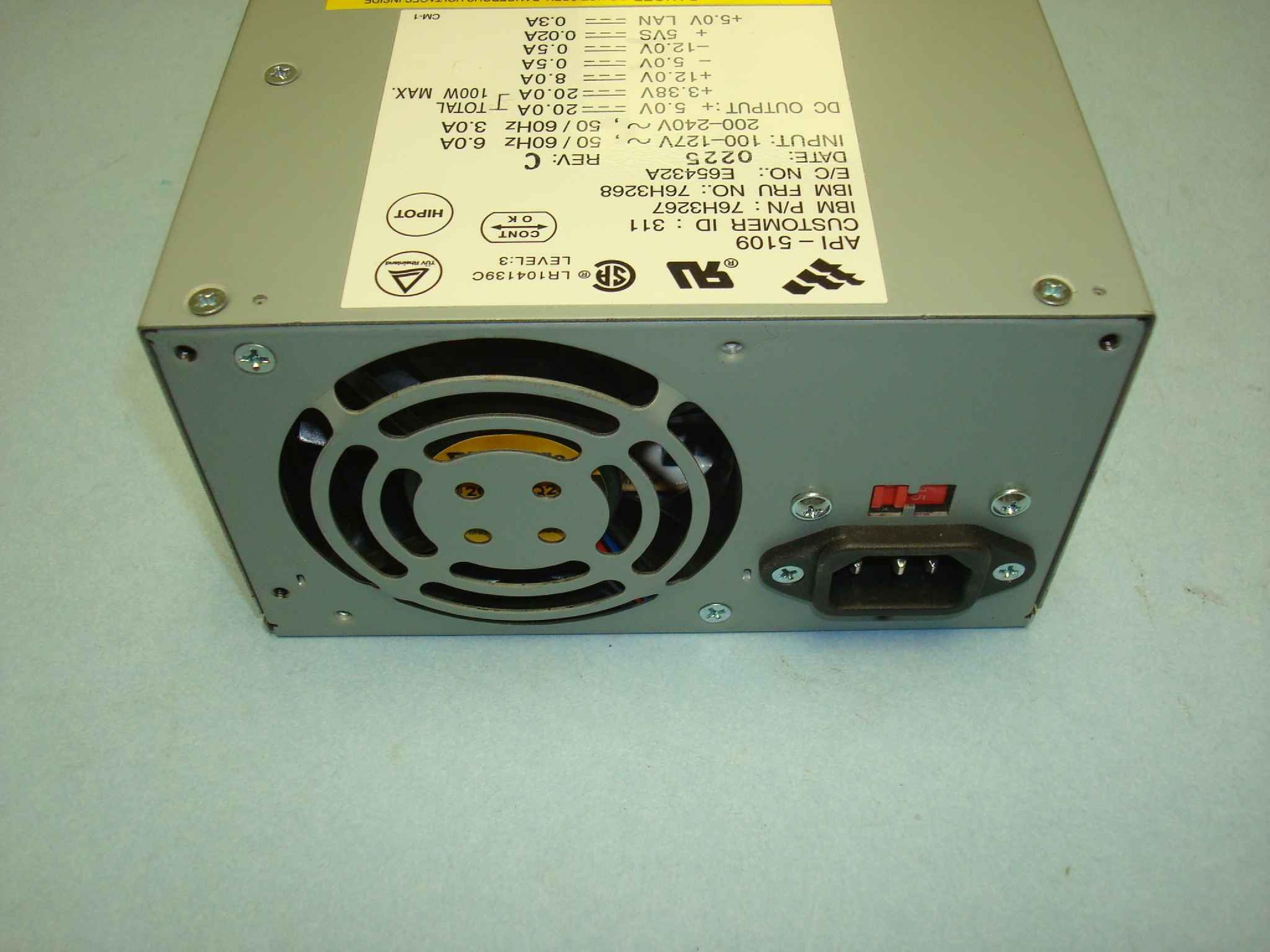 IBM 76H3268 POWER SUPPLY AT 200 WATT