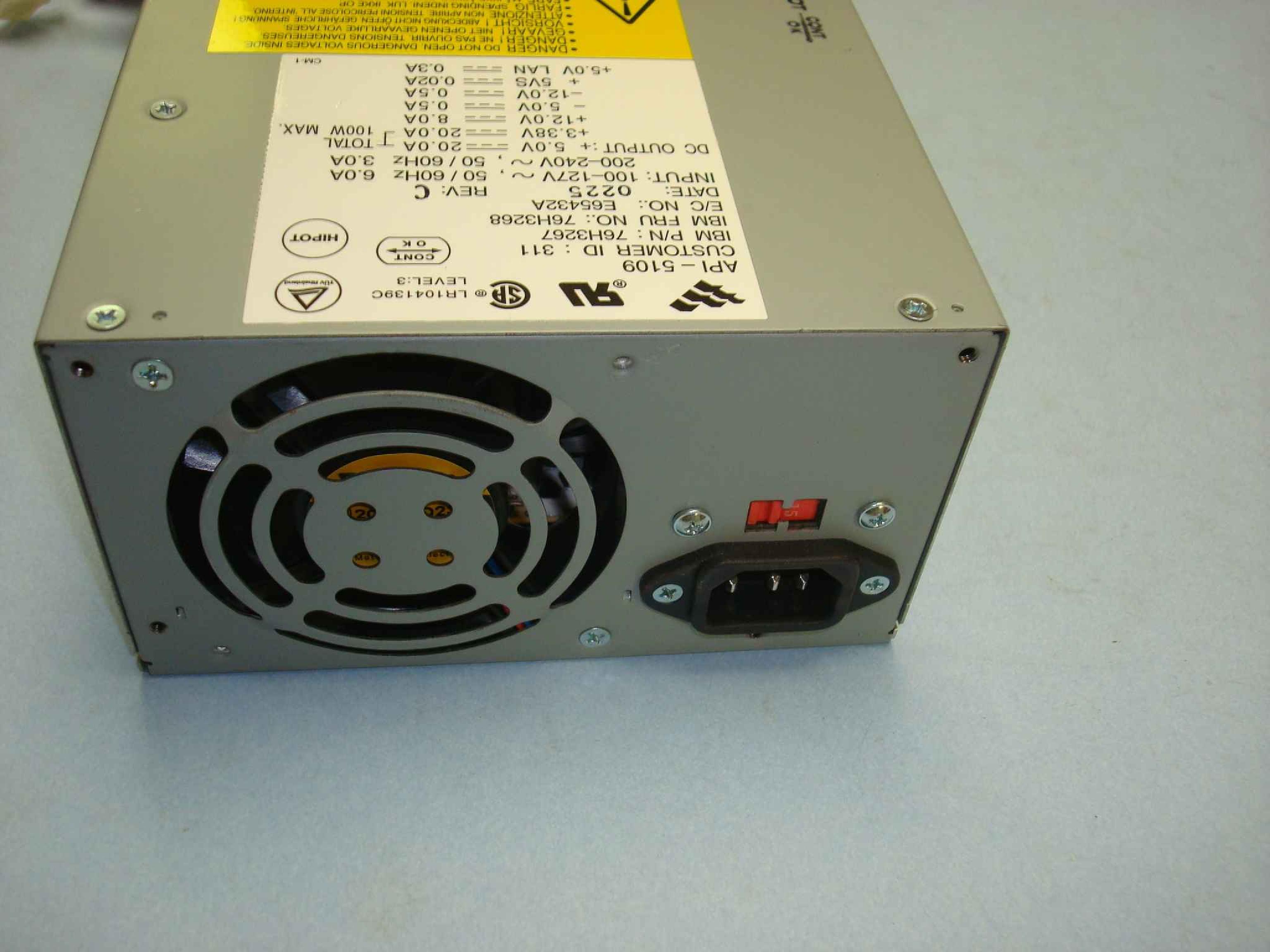 IBM 76H3268 POWER SUPPLY AT 200 WATT