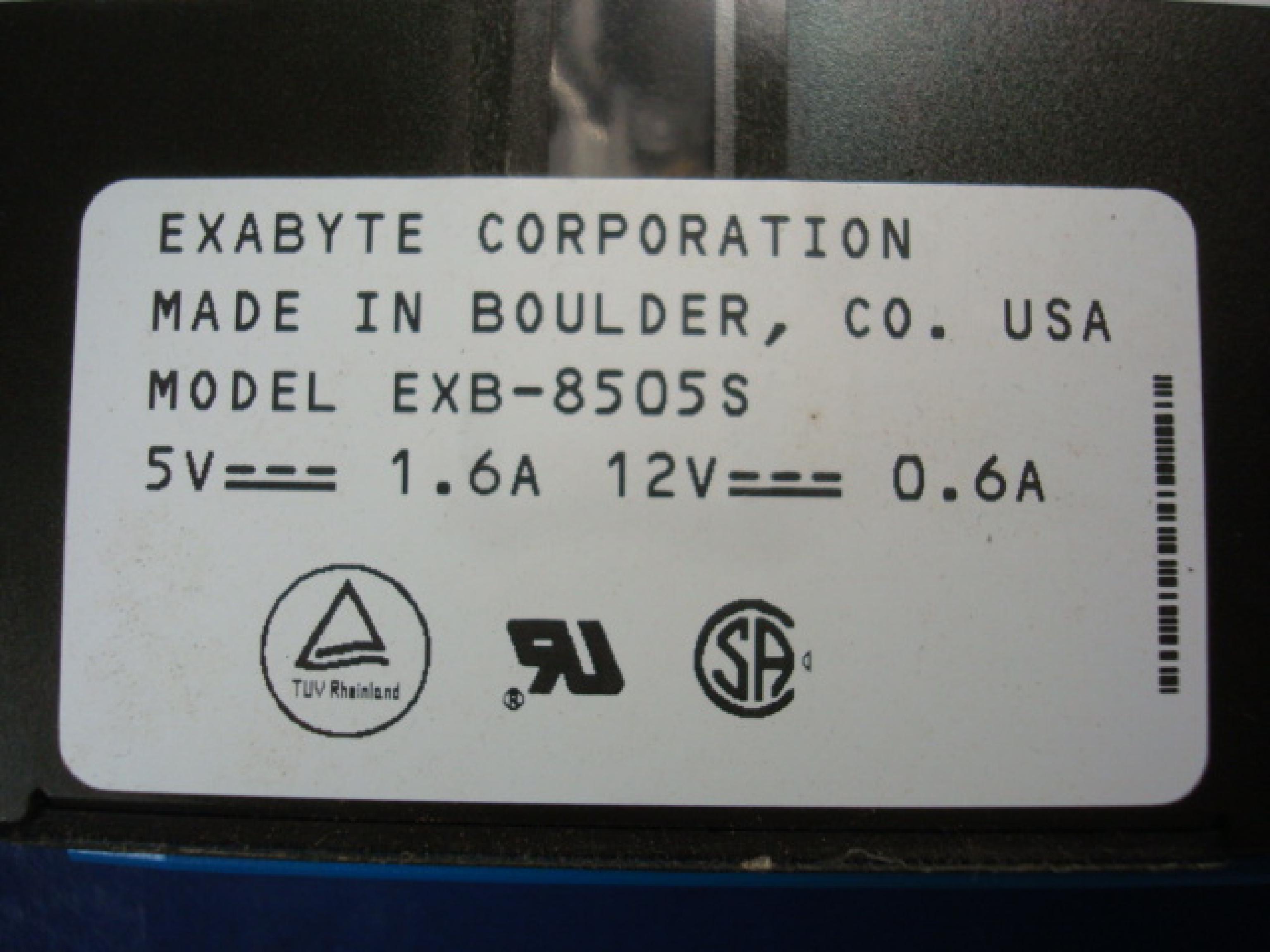 EXABYTE EXB-8505S 5/10 GB SCSI TAPE DRIVE